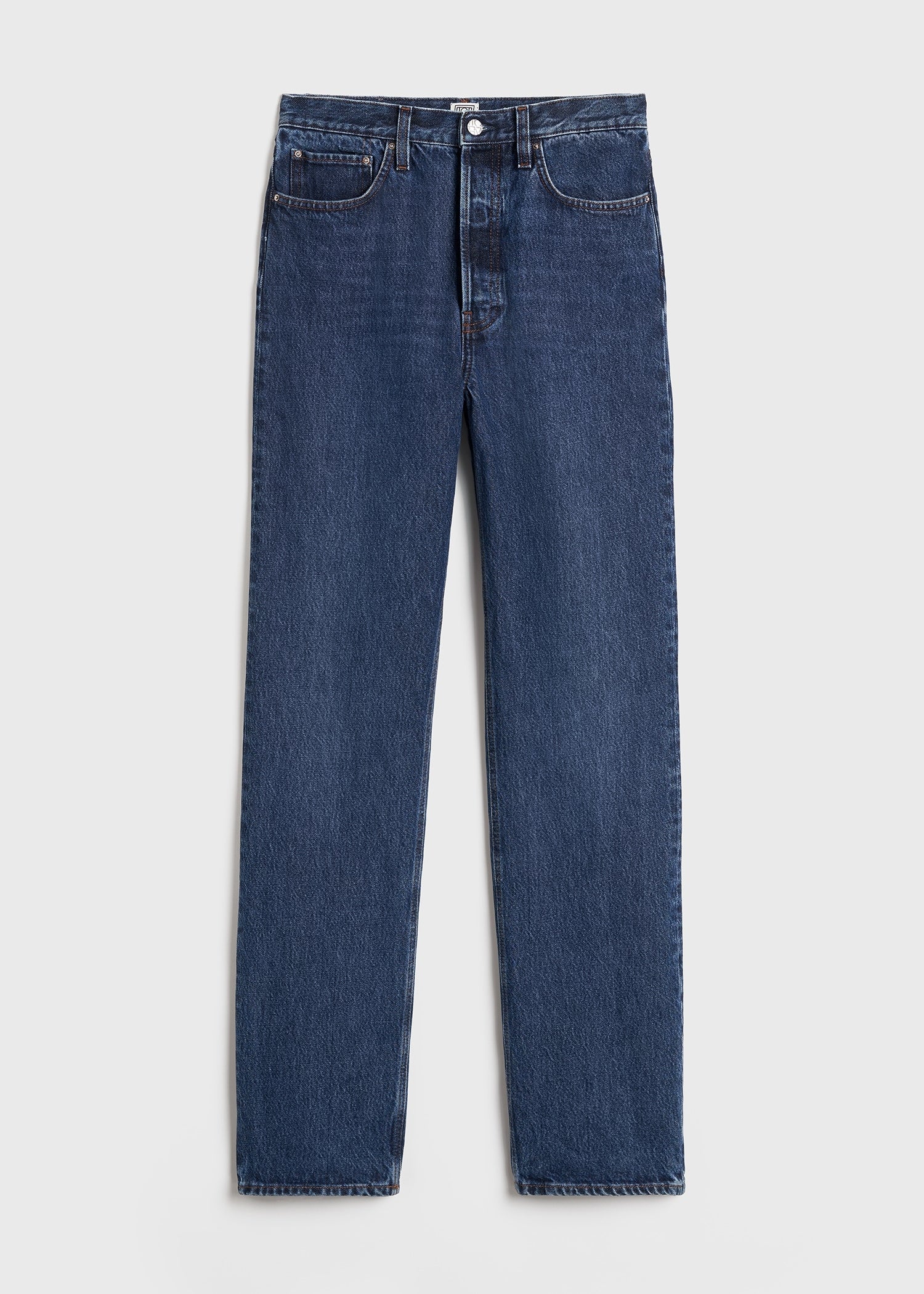Classic cut denim full length dark blue