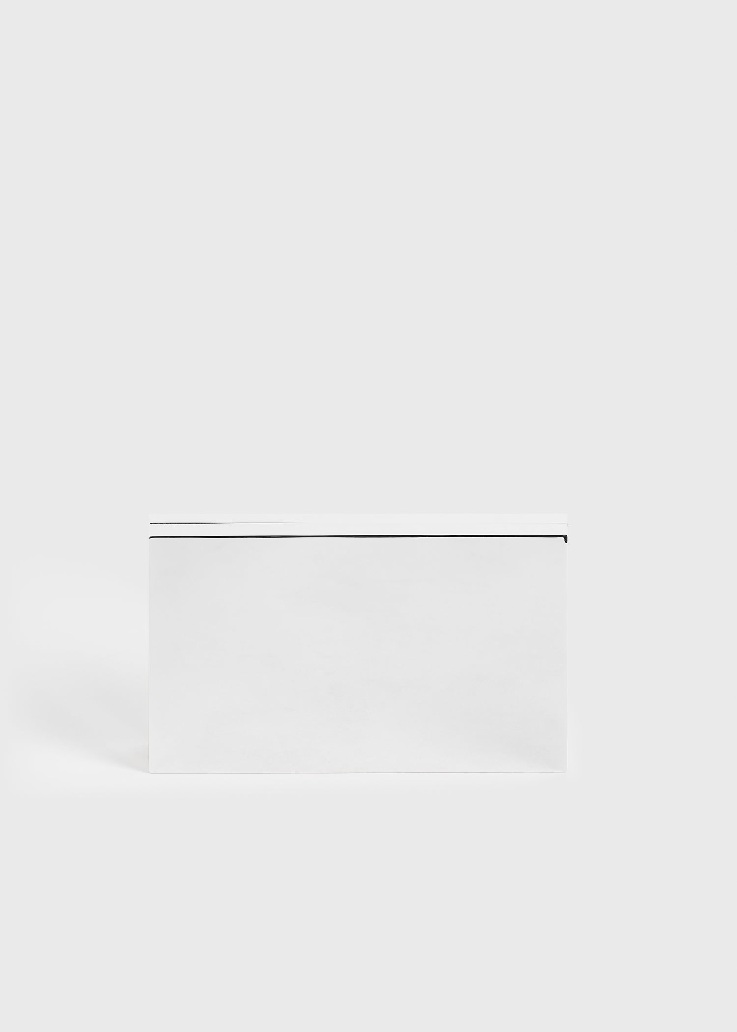 Metal clutch silver