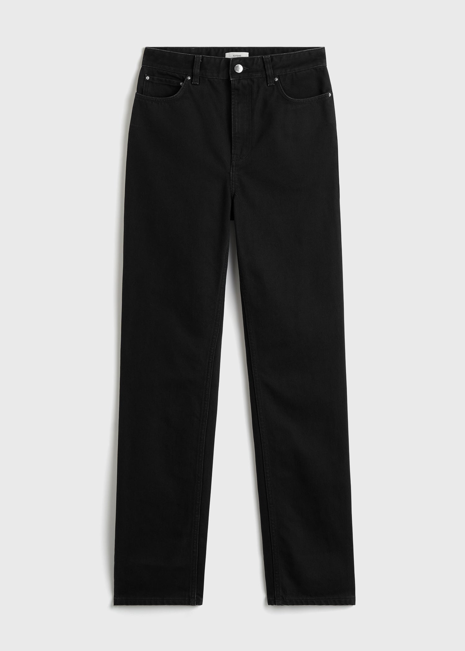 High slim denim black