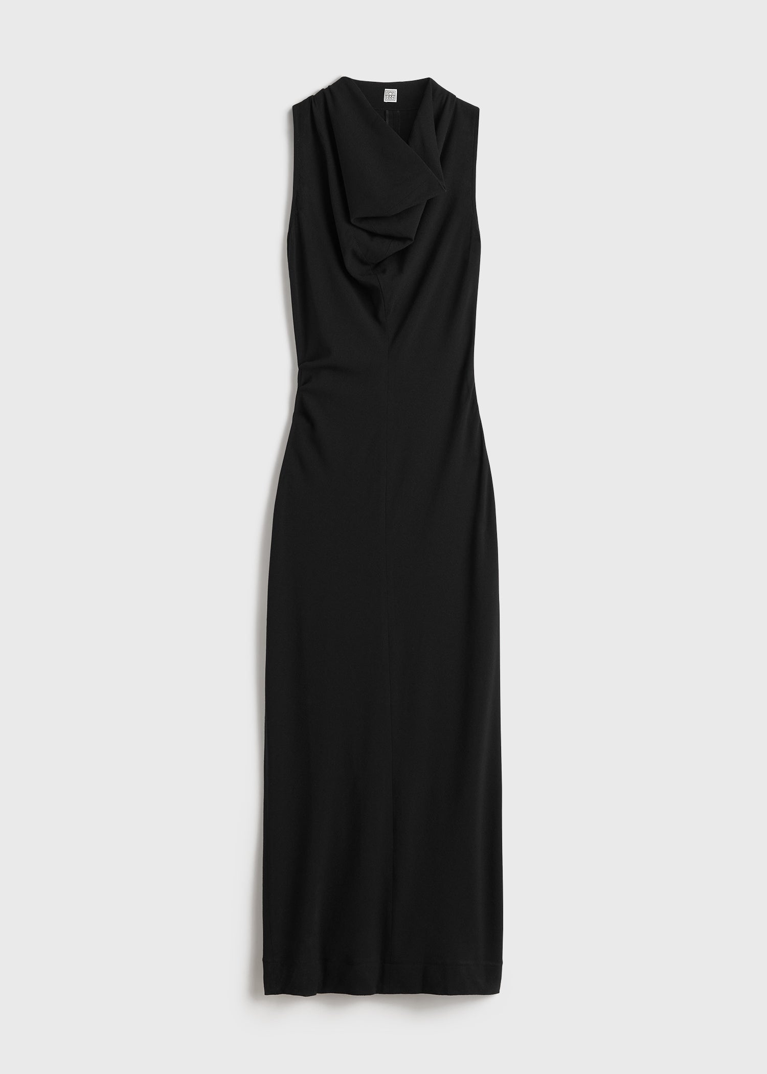 Cowl-neck dress black