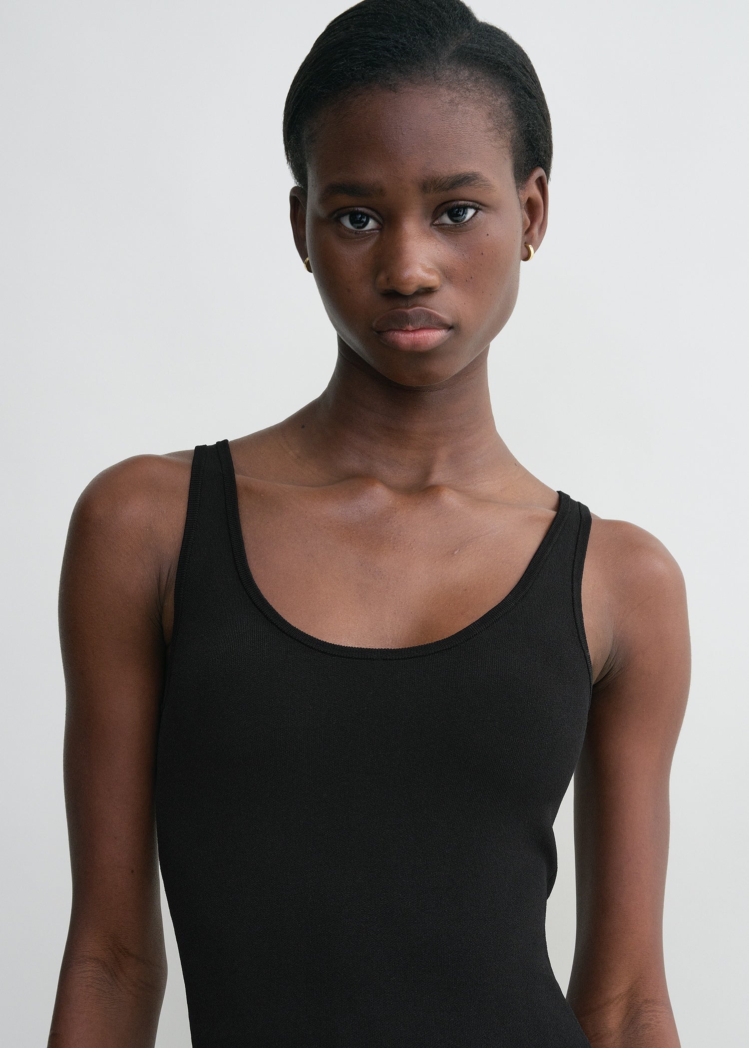 Evening tank dress black