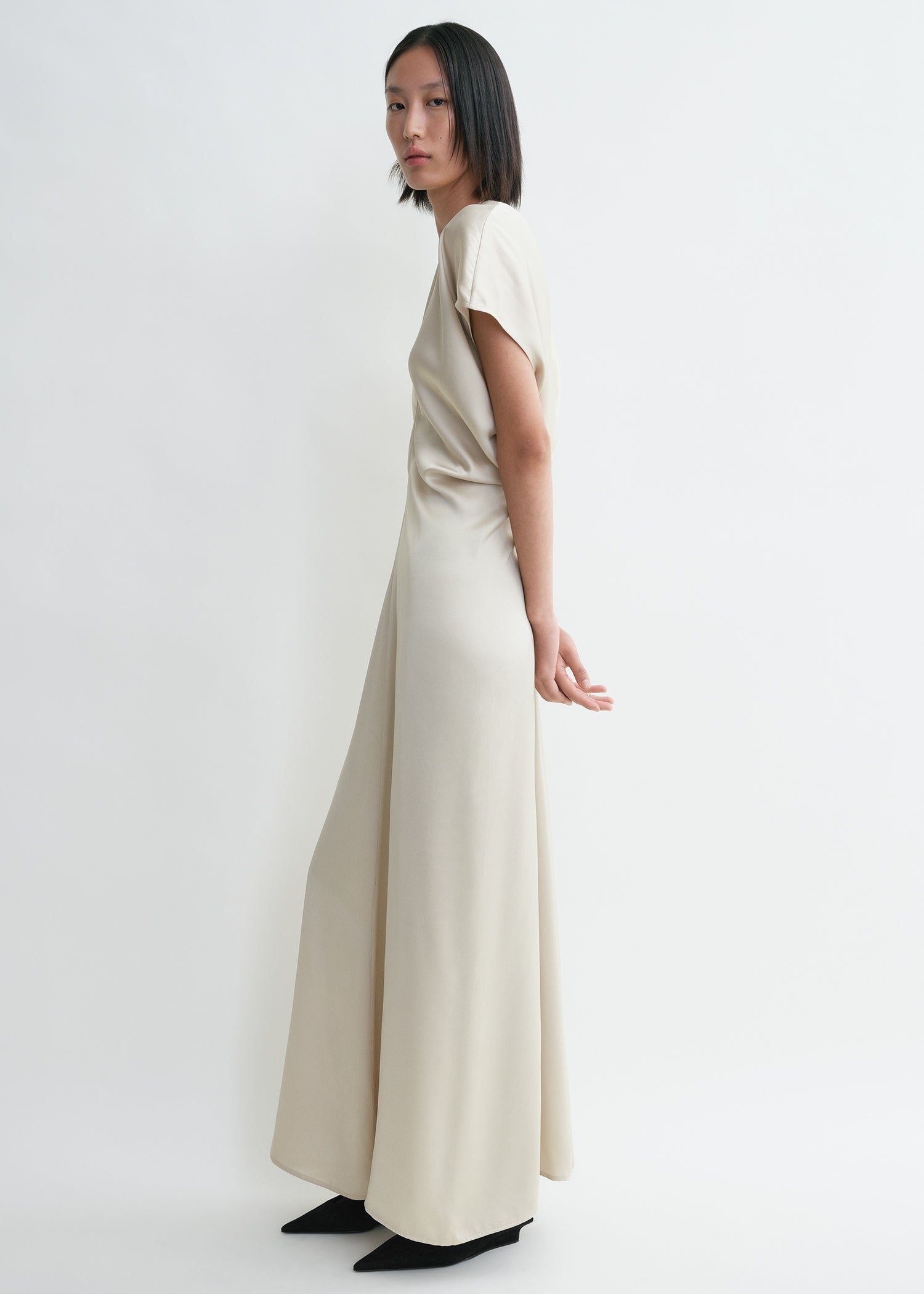 Slouch waist dress pearl