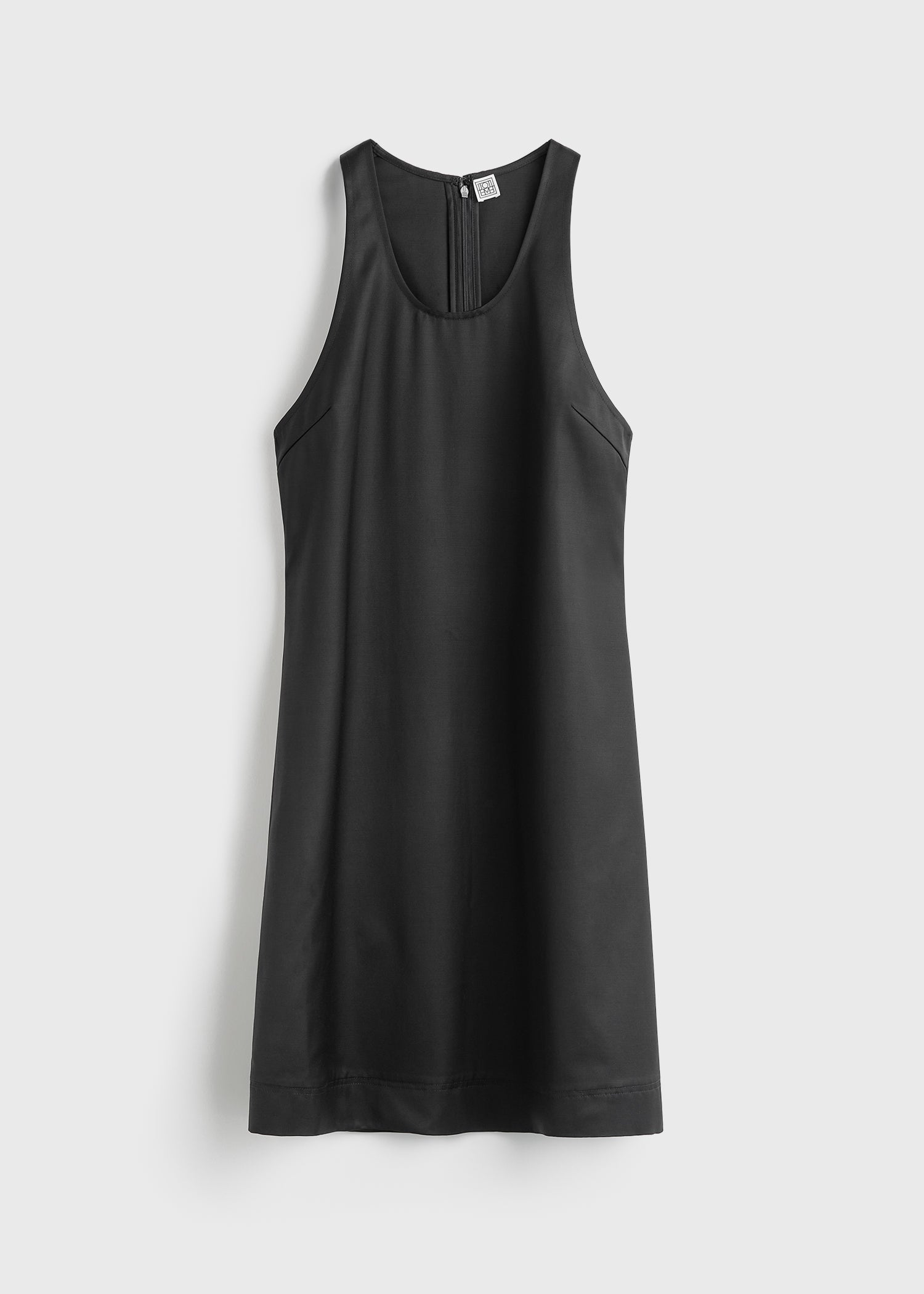 Scoop-neck dress black