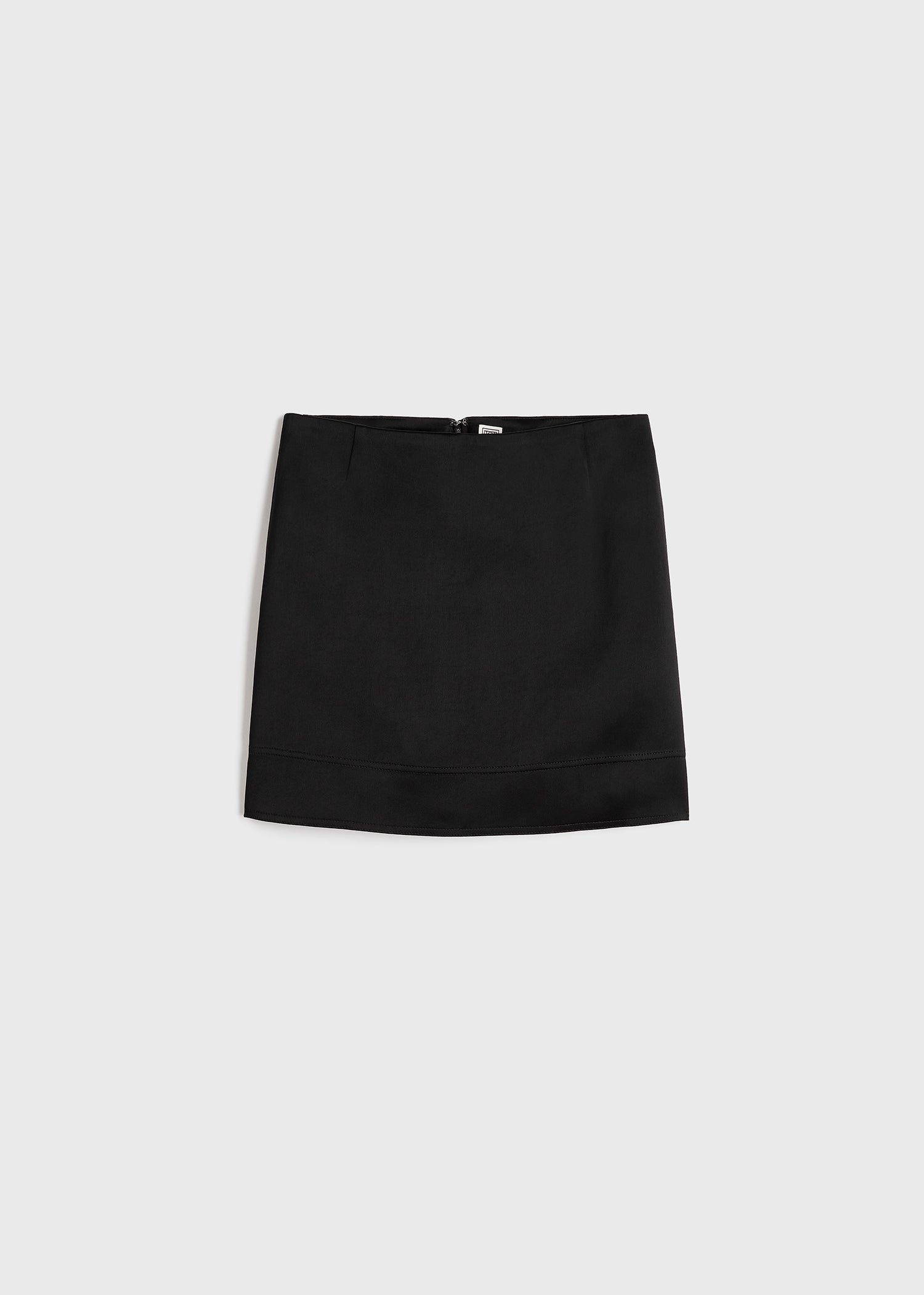 Crepe mini skirt black