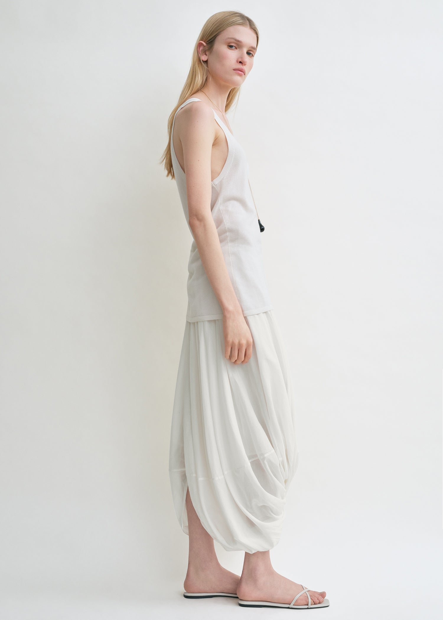 Cocoon skirt white