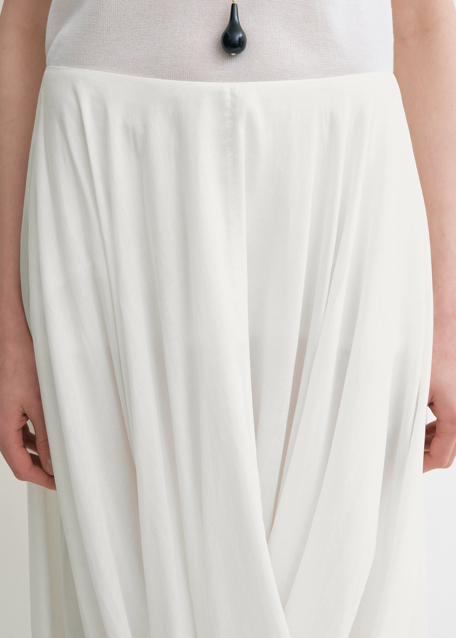 Cocoon skirt white