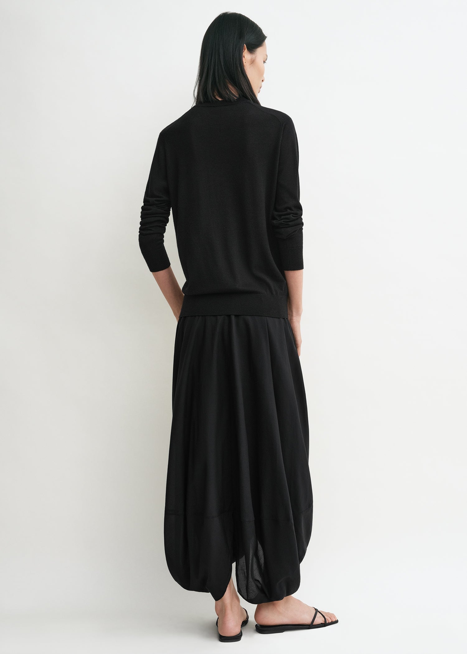 Cocoon skirt black