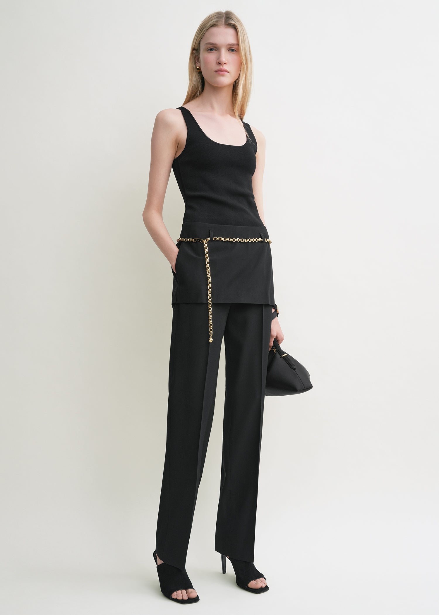 Skirt trousers black