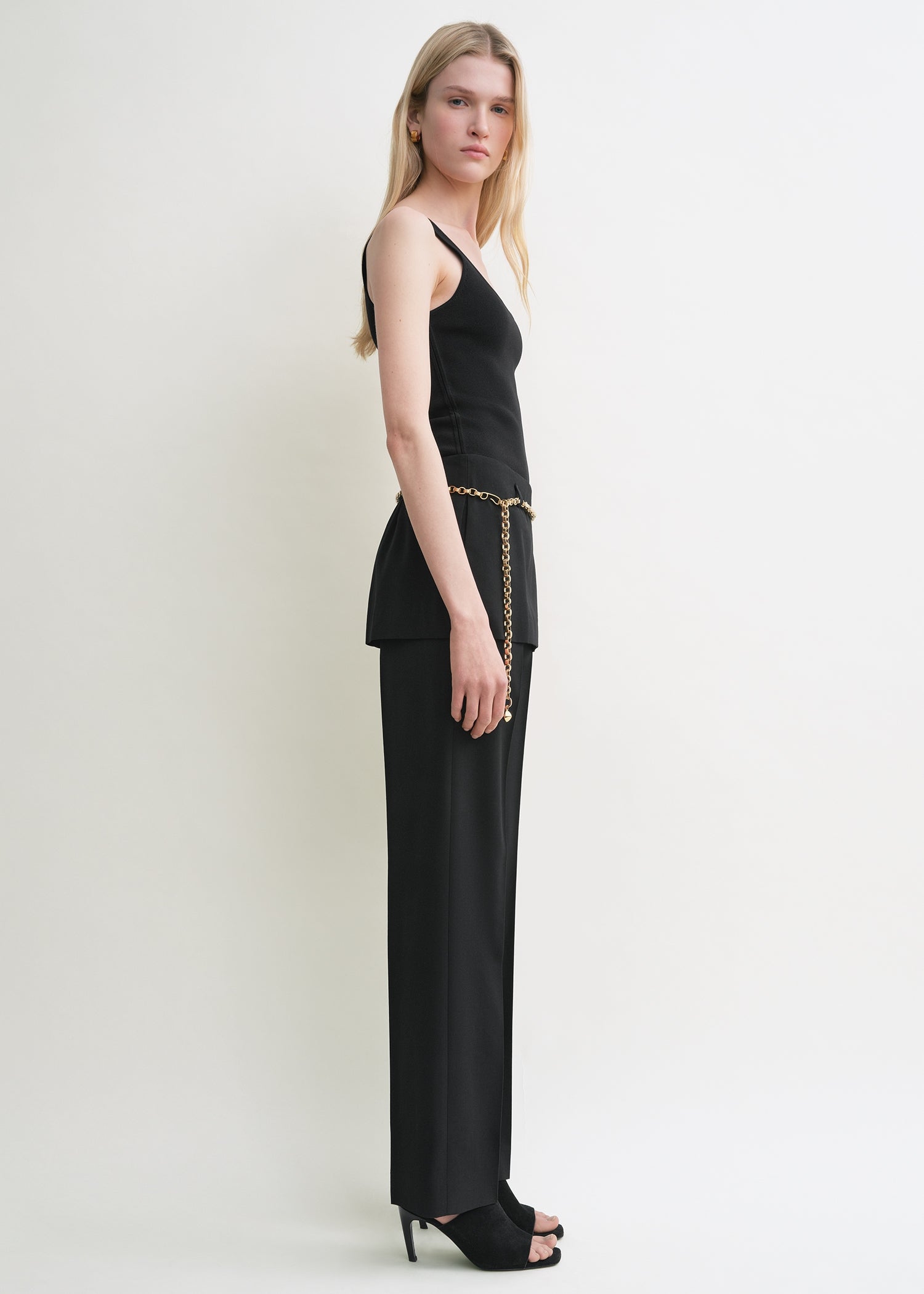 Skirt trousers black