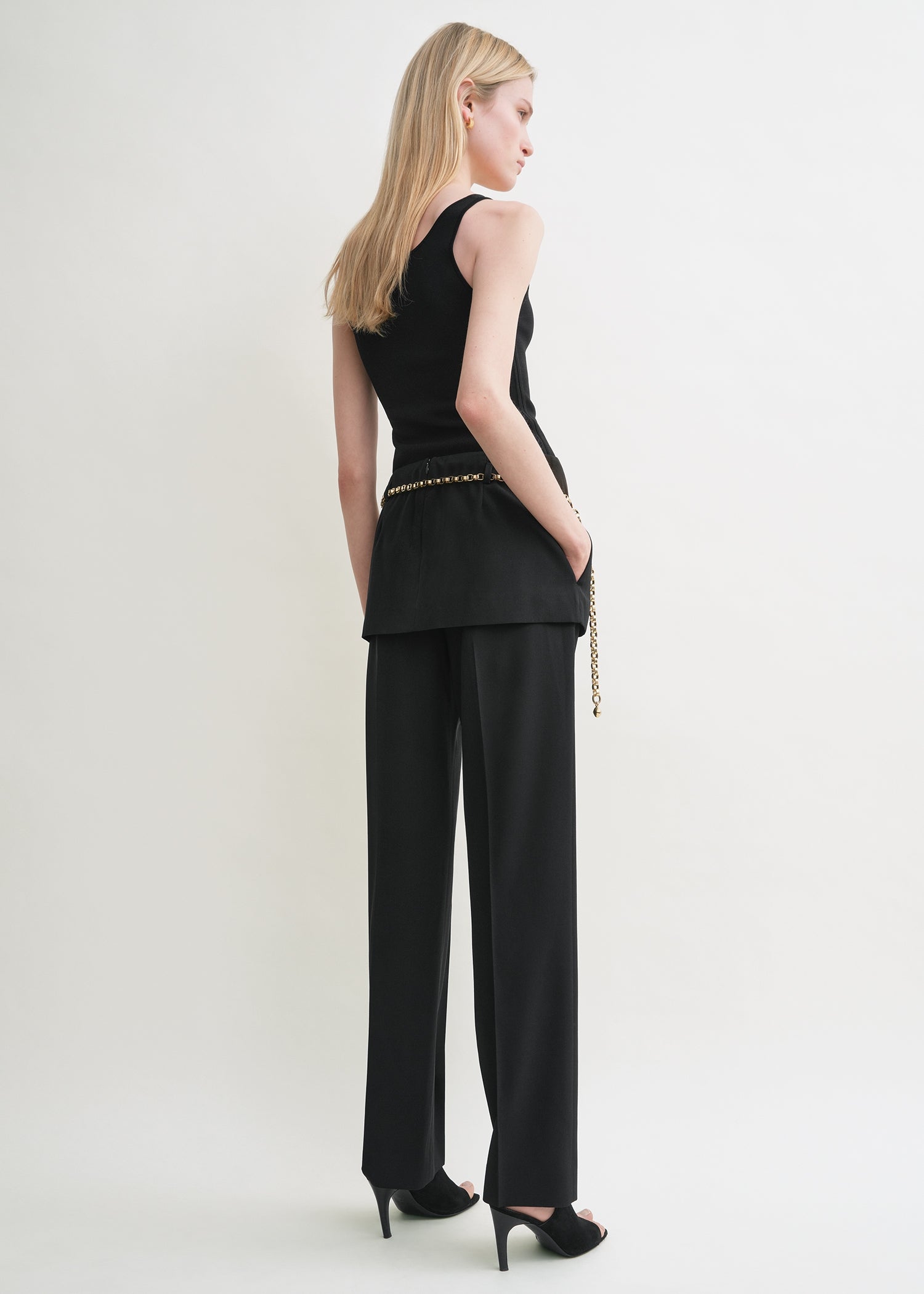 Skirt trousers black
