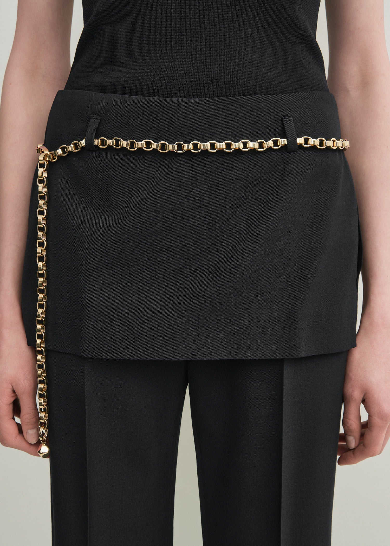 Skirt trousers black