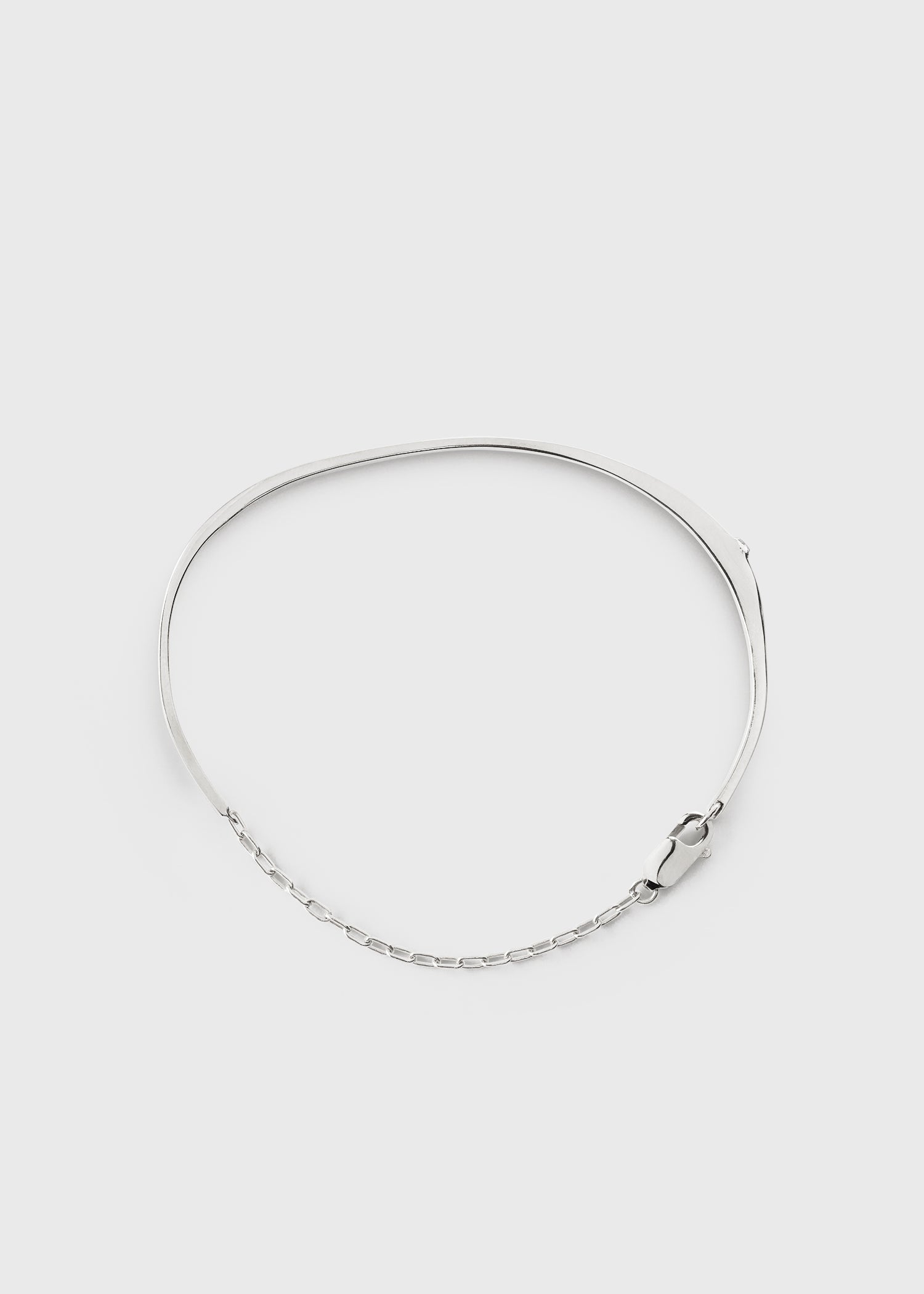 Diamond chain bracelet 18kt white gold