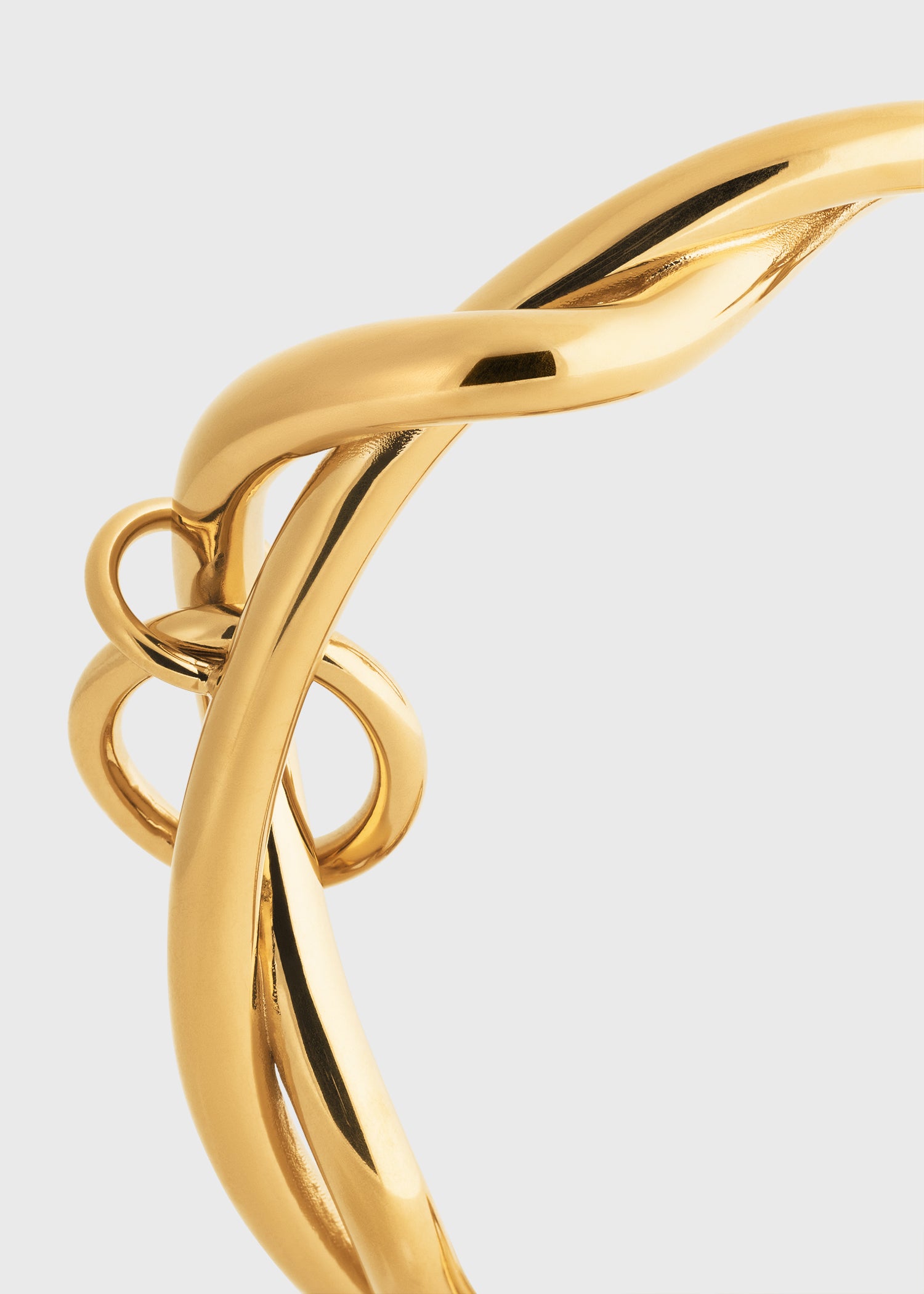 Swirl cuff gold