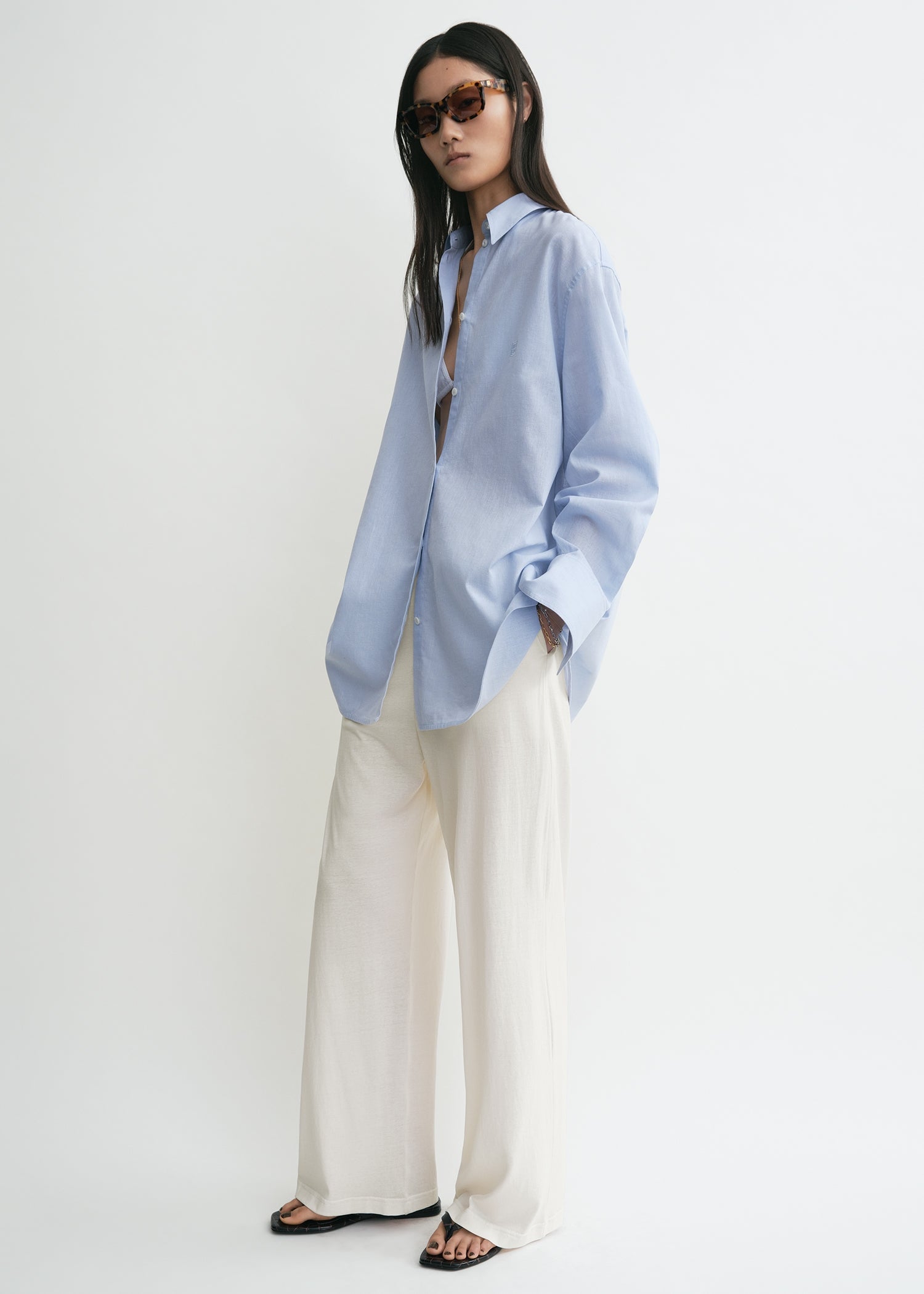 Oversized summer shirt sky