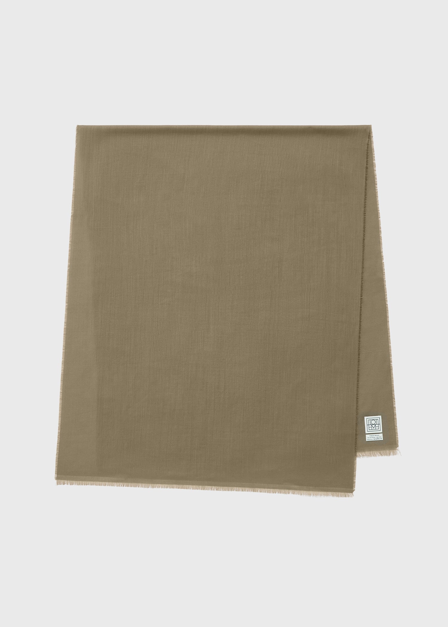Light wool scarf hazel