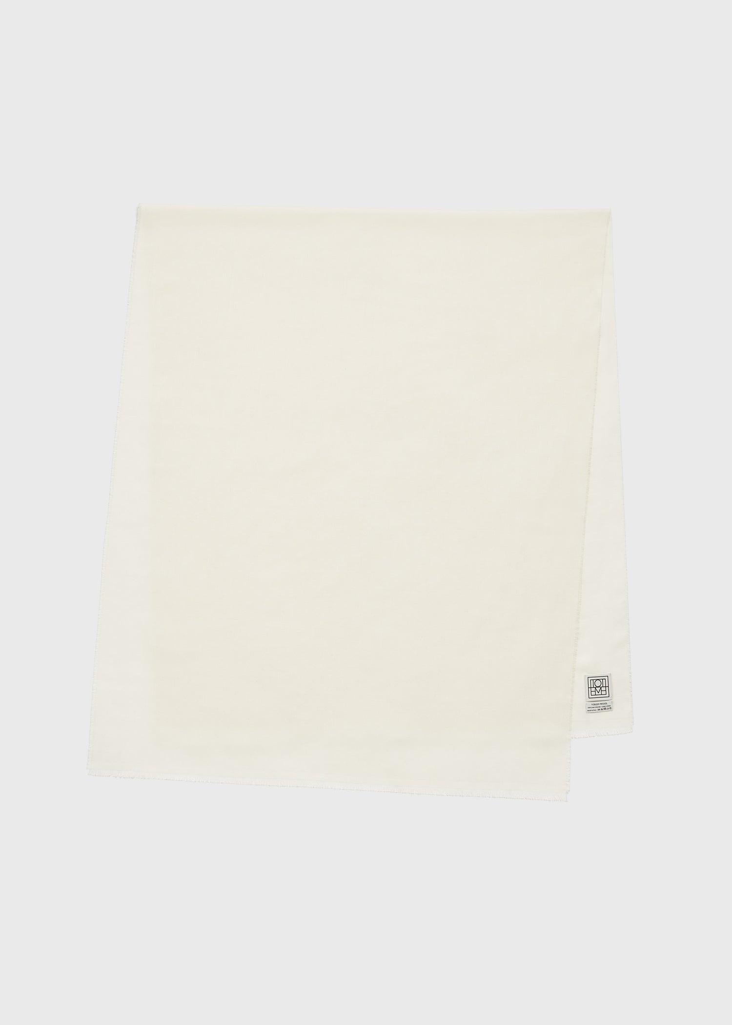 Light wool scarf white
