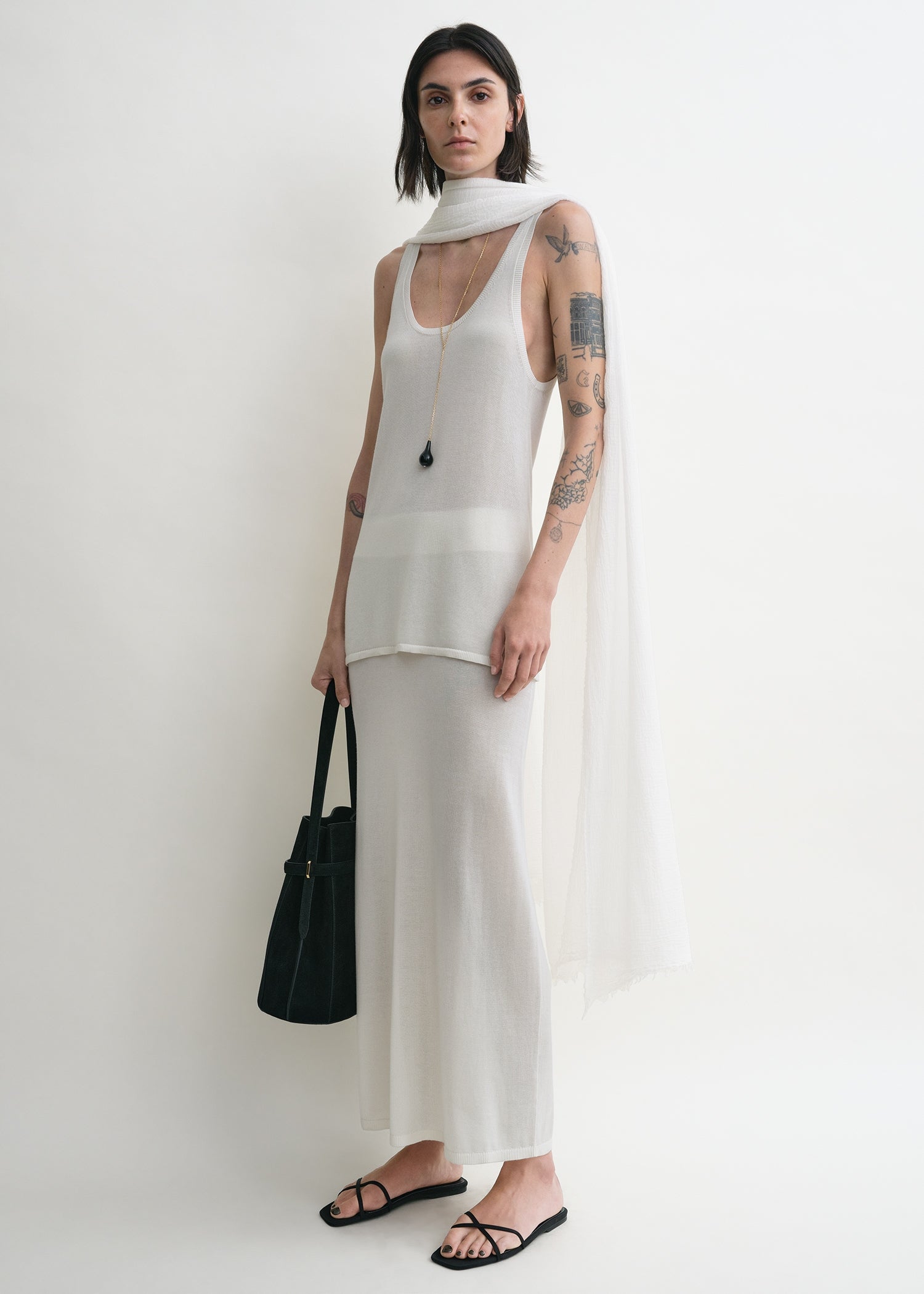 Tank knit white
