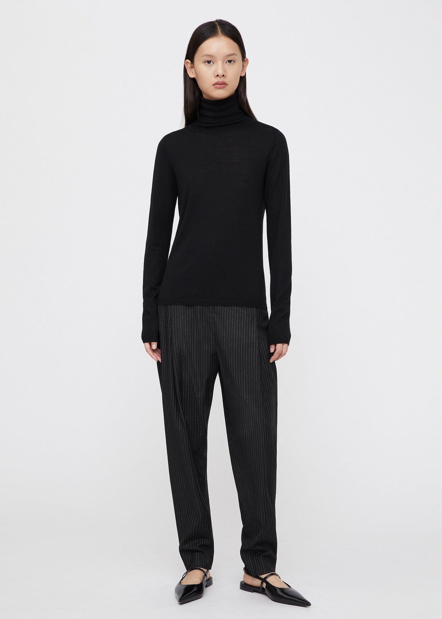 First layer turtleneck black