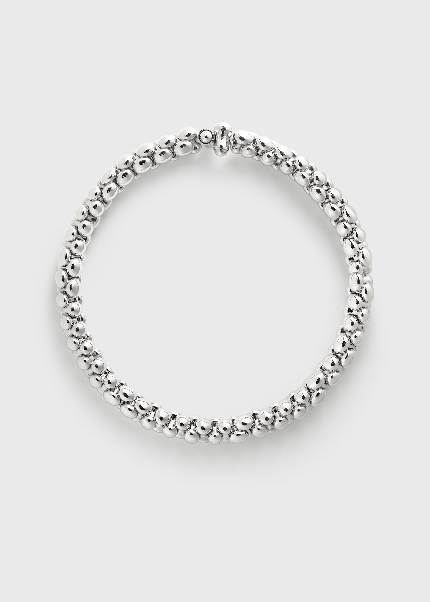 Pebble collar silver