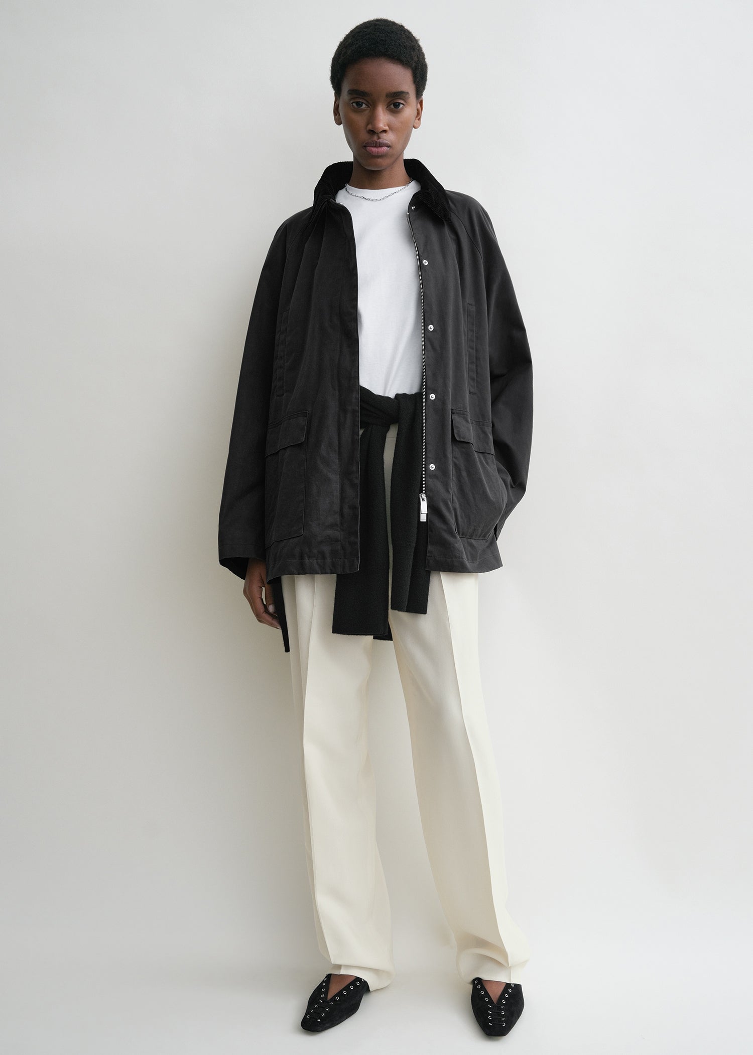 Country jacket washed black
