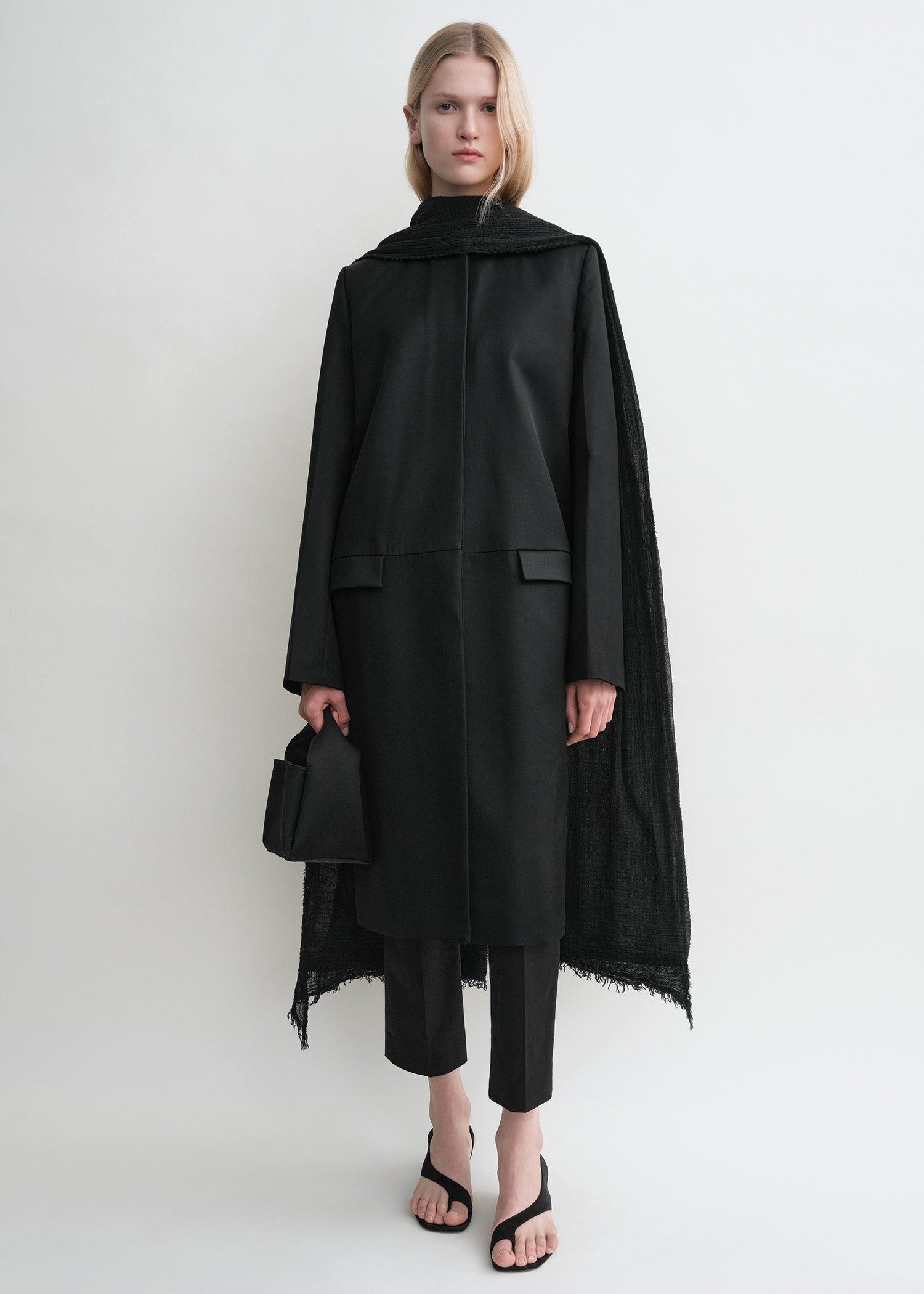 Chintz coat black