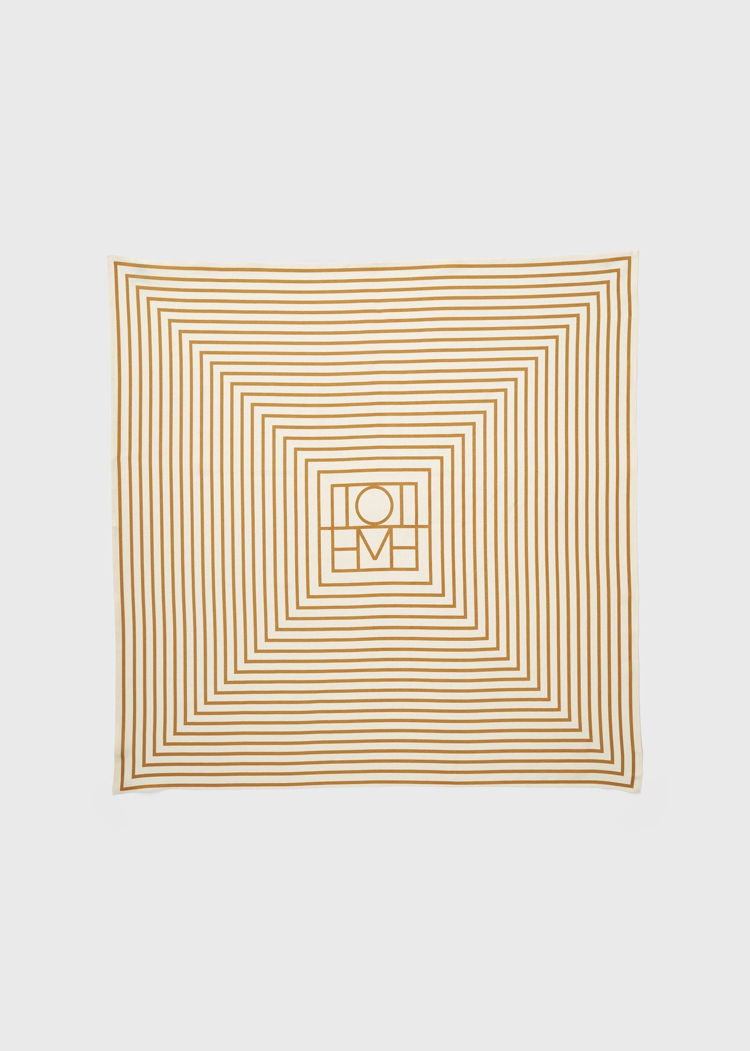 Signature monogram silk scarf bone
