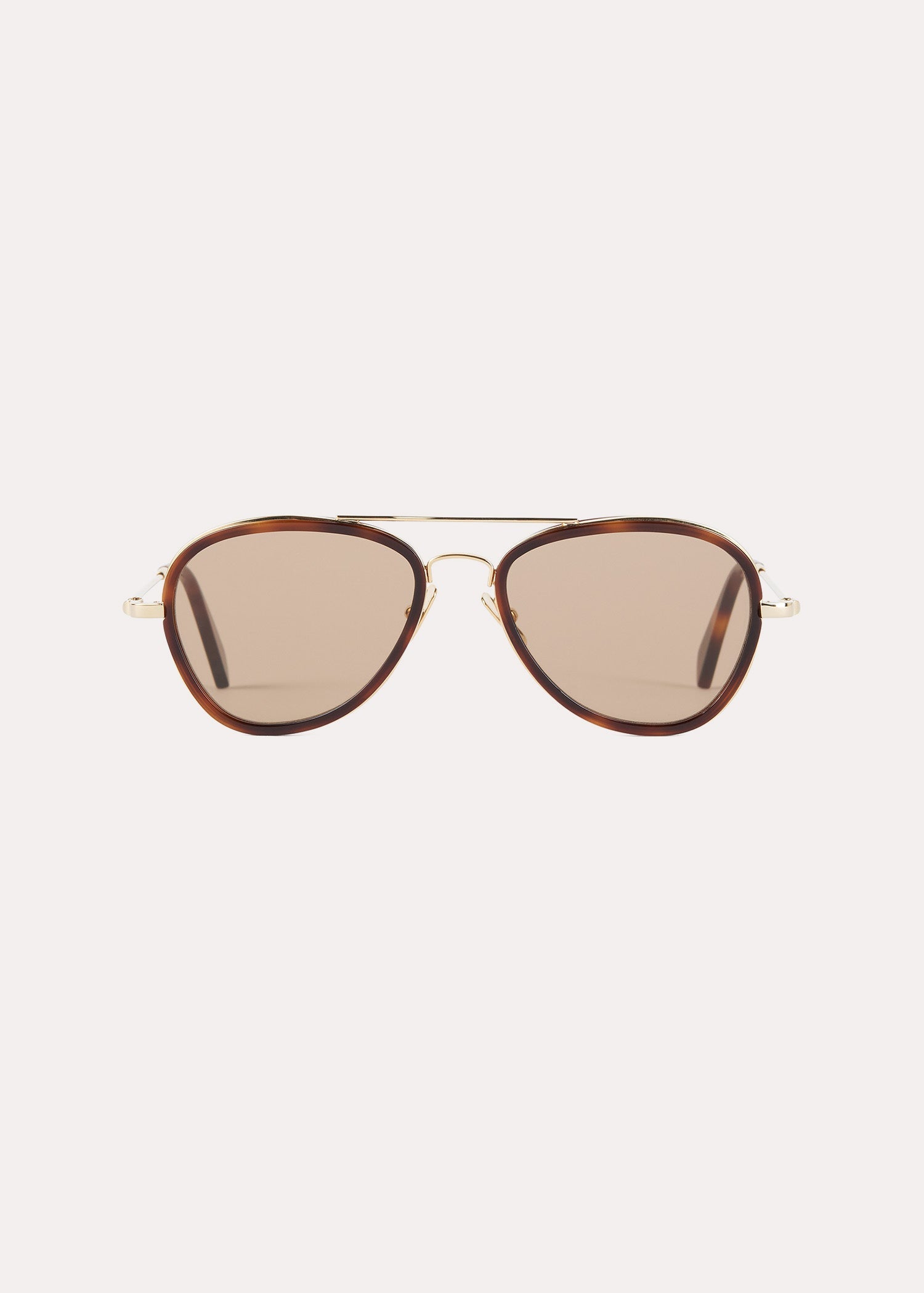 Aviator sunglasses light Havana