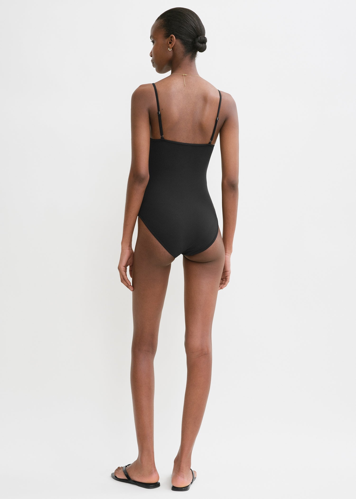 Half-cup swimsuit black