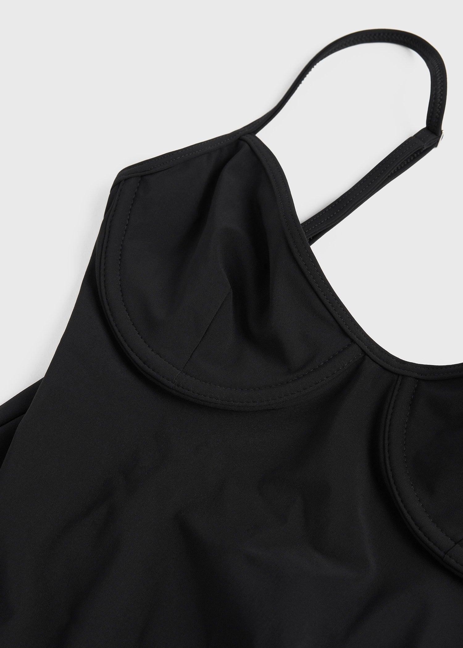 Half-cup swimsuit black