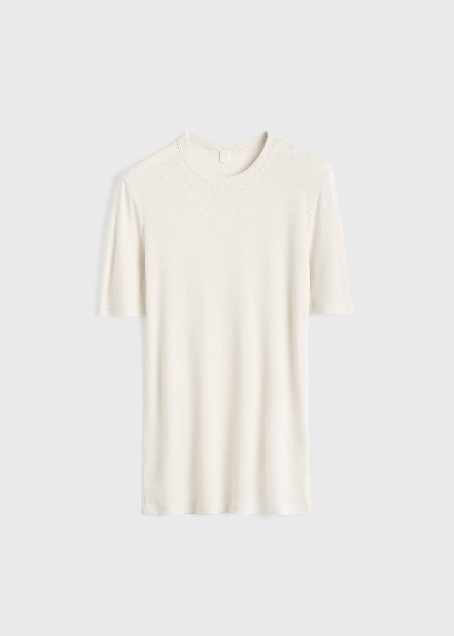 Classic rib tee winter white