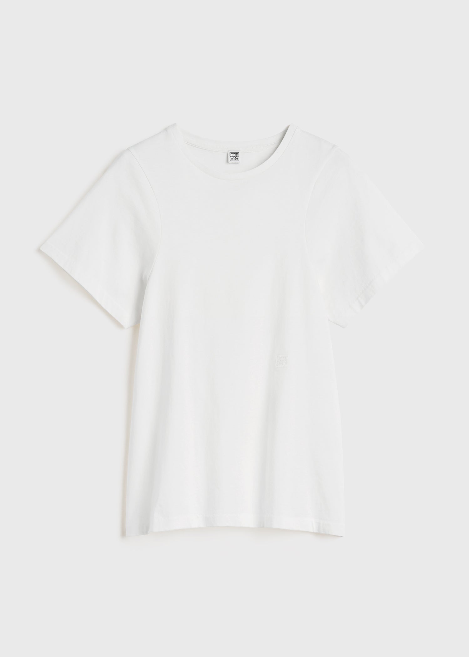Curved seam tee off-white
