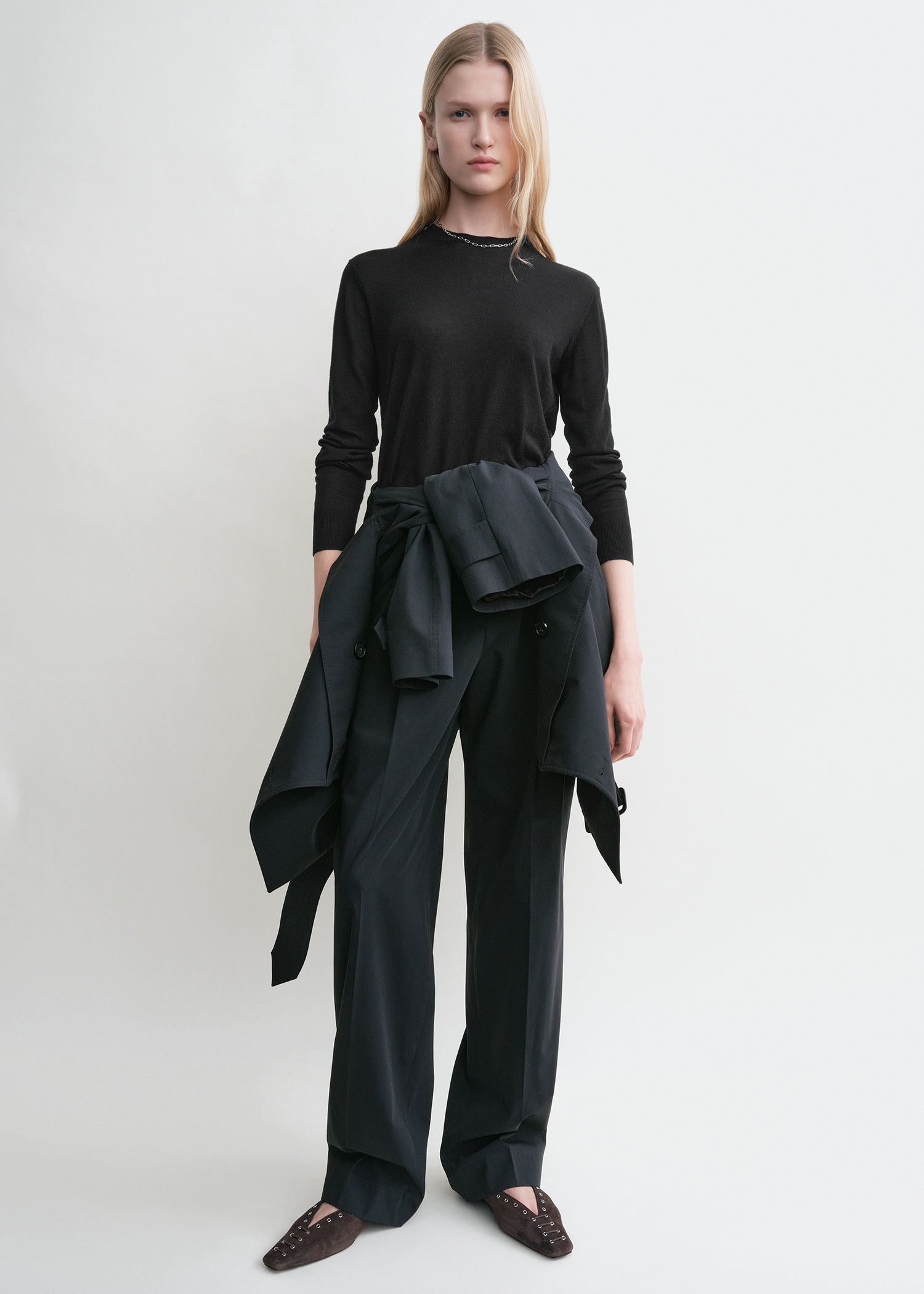 Slanted pocket trousers nightfall