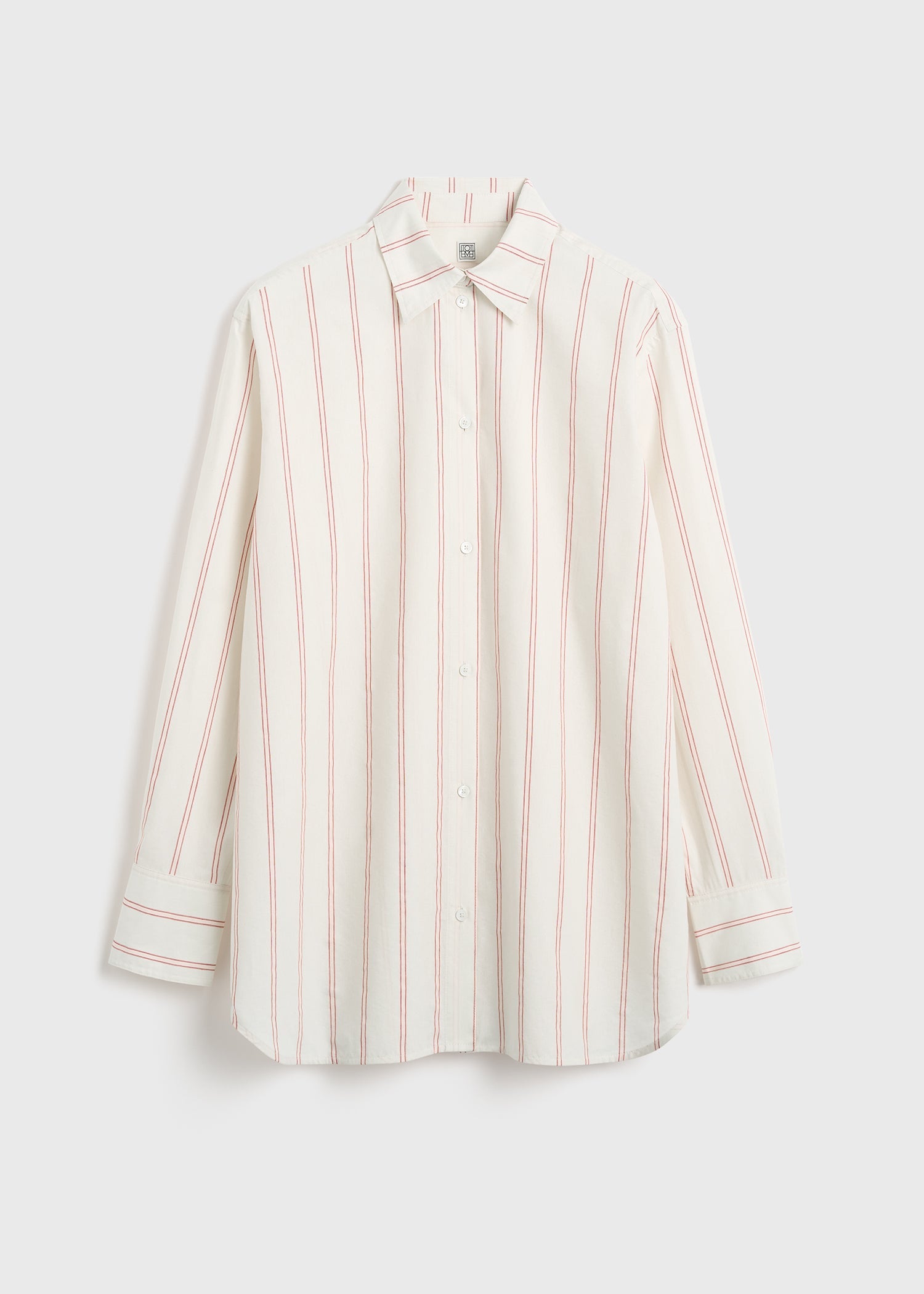 Relaxed striped shirt ecru/blossom