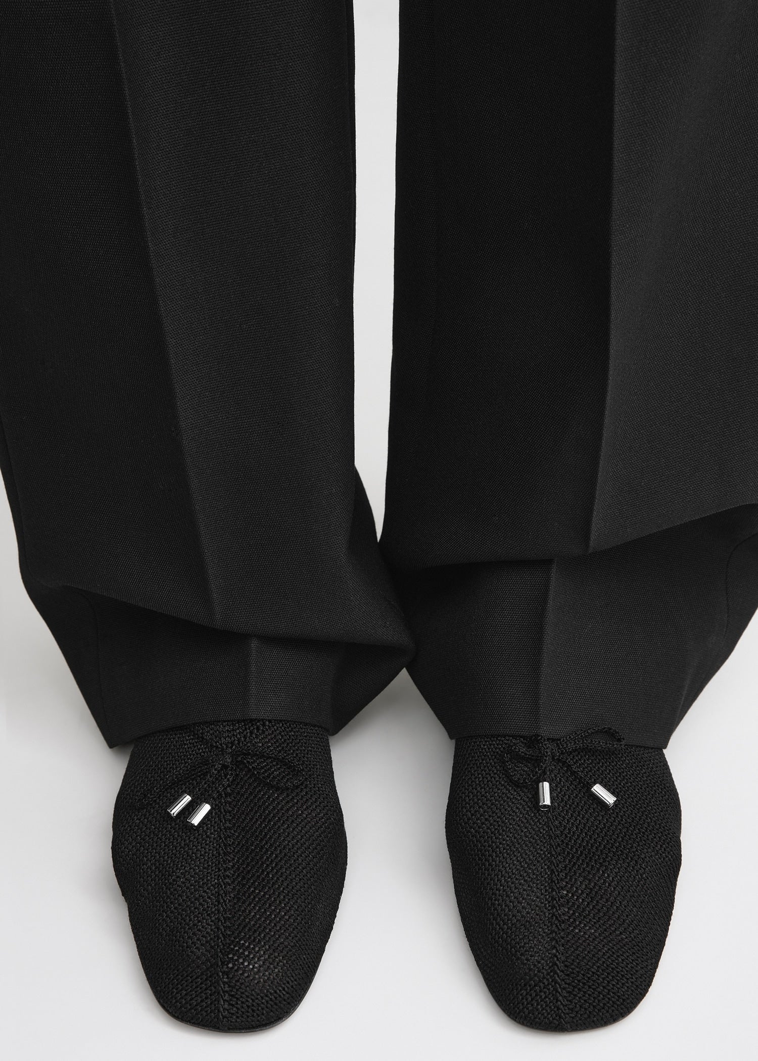Knitted ballerinas black