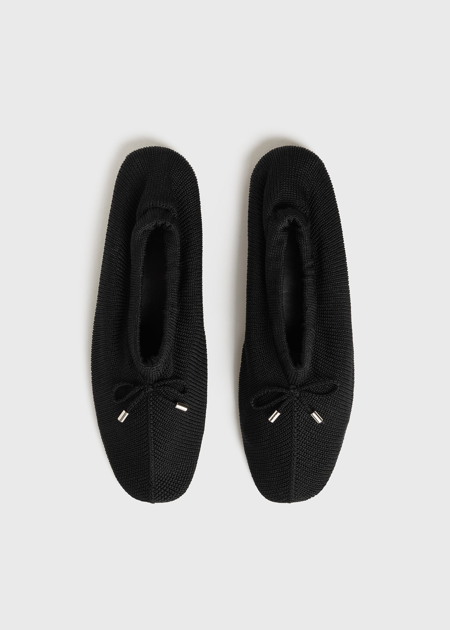 Knitted ballerinas black