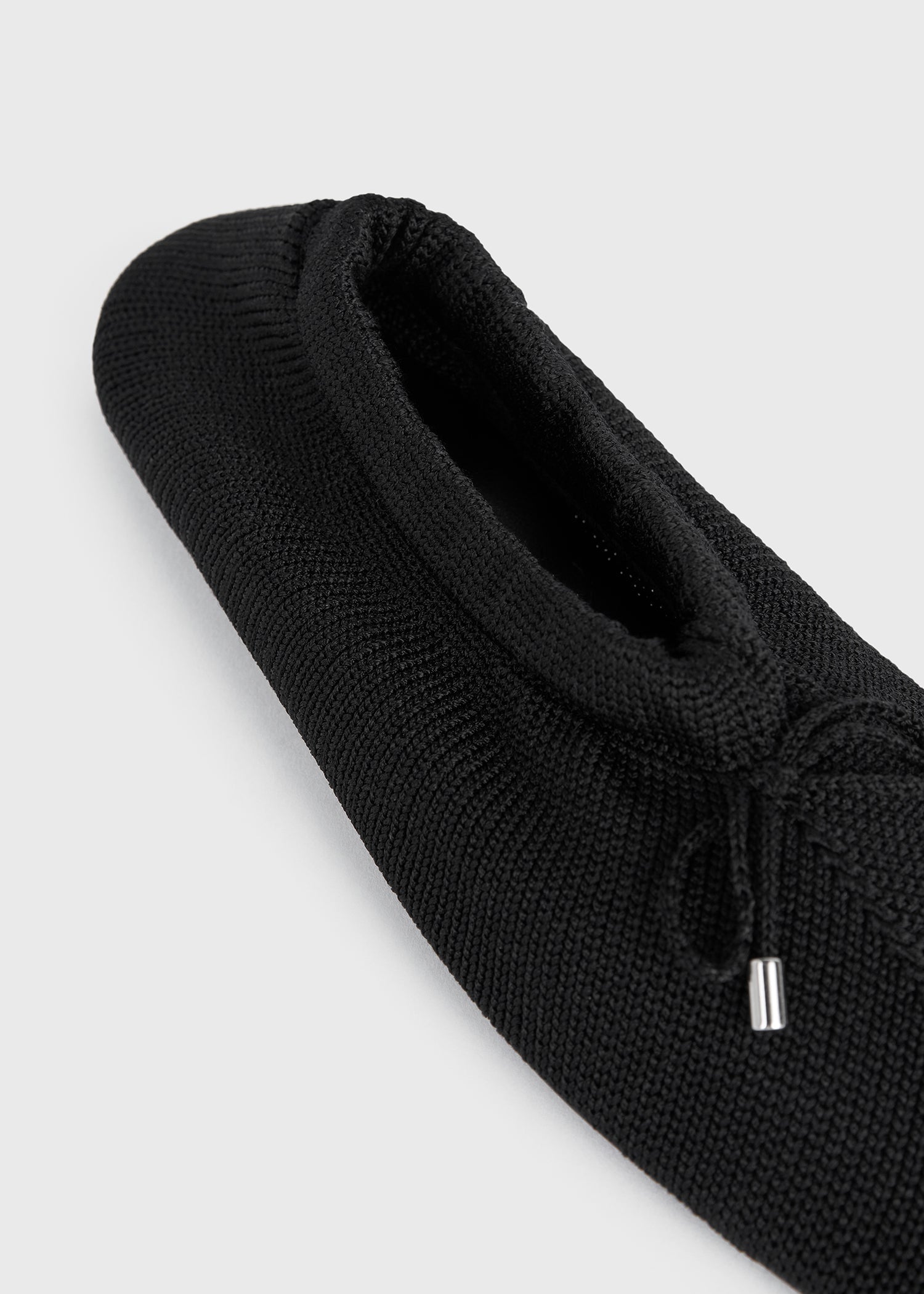 Knitted ballerinas black