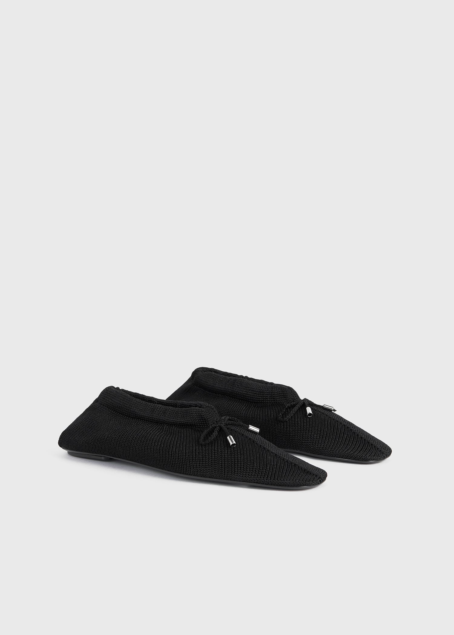 Knitted ballerinas black