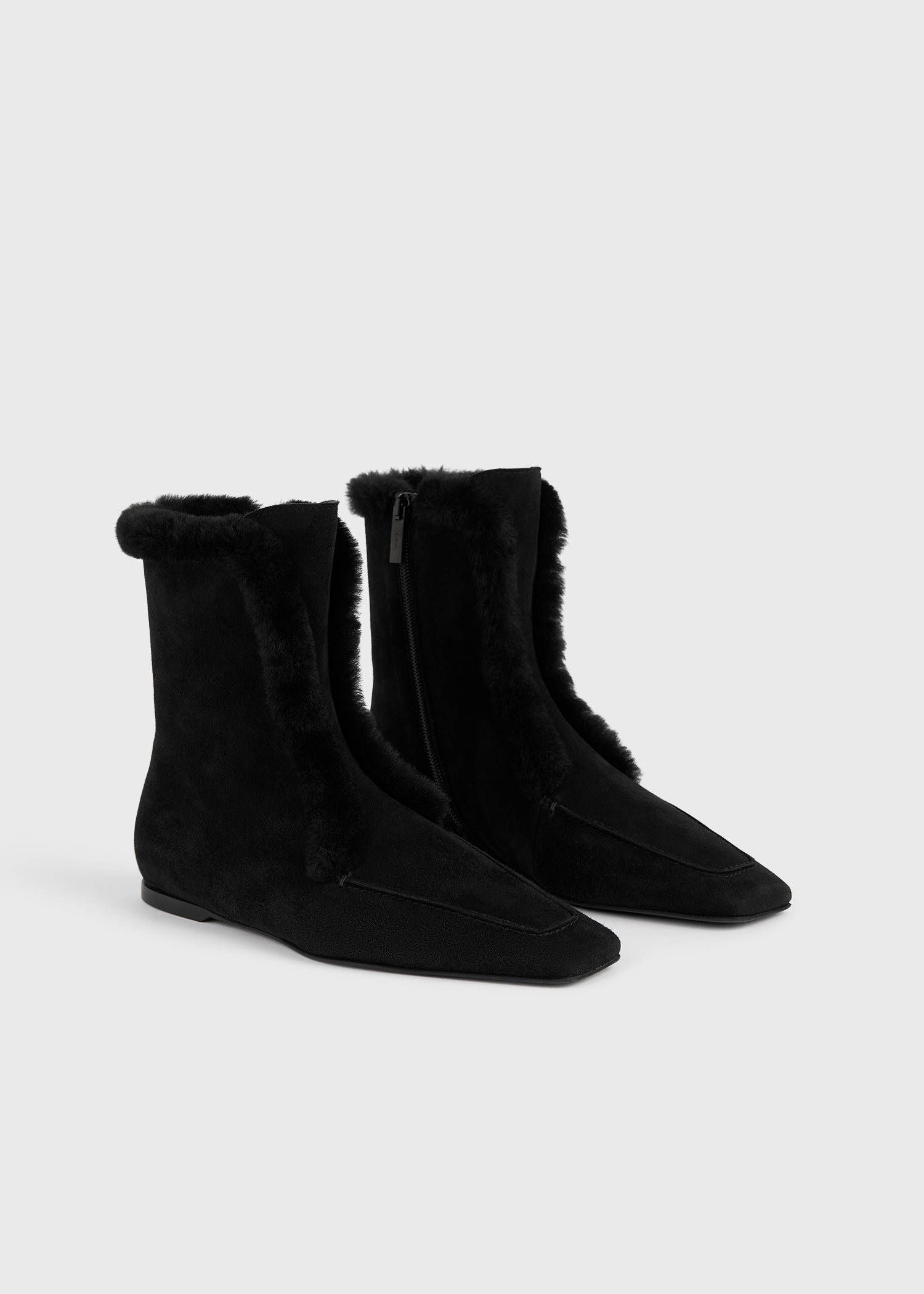 Zipped winter boots black