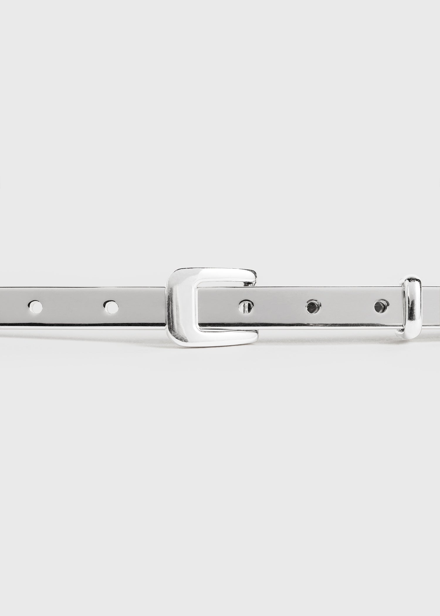 Chain belt silver