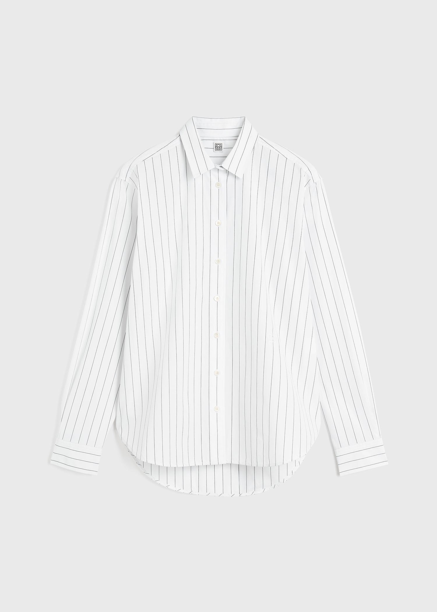 Signature cotton shirt white/black