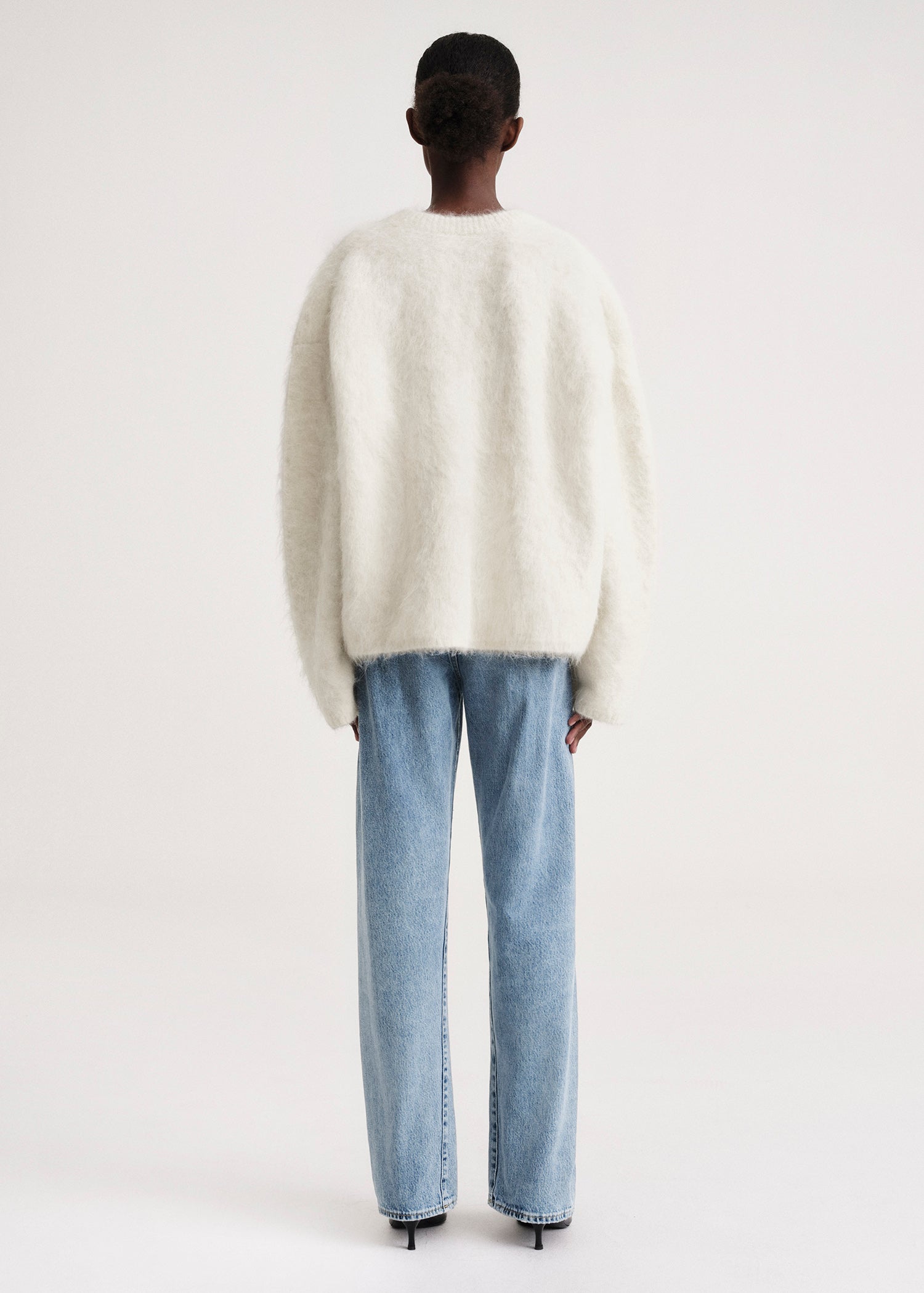 Boxy alpaca knit macadamia