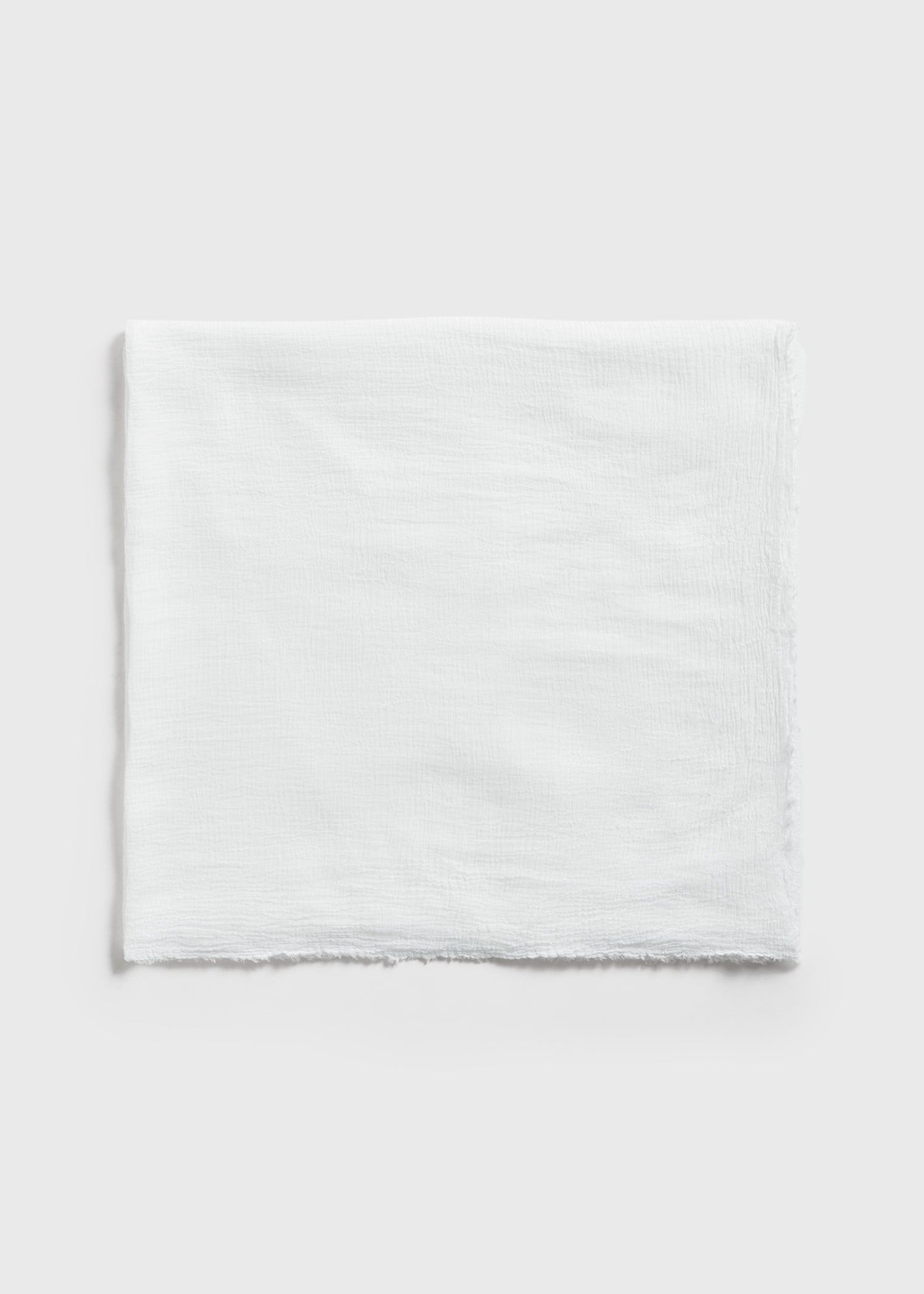 Crinkled scarf ecru