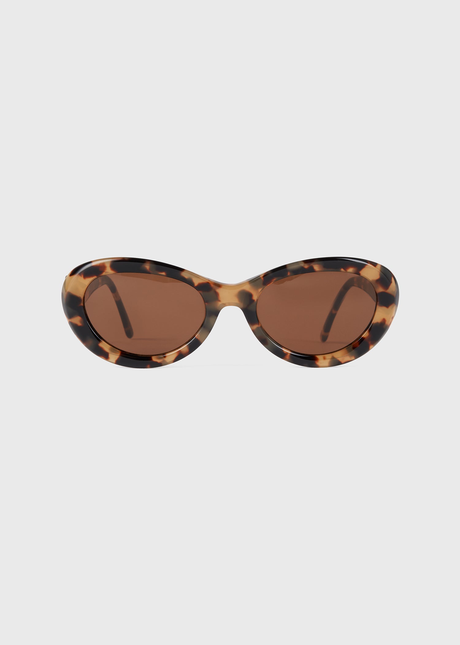 Oval sunglasses tortoise