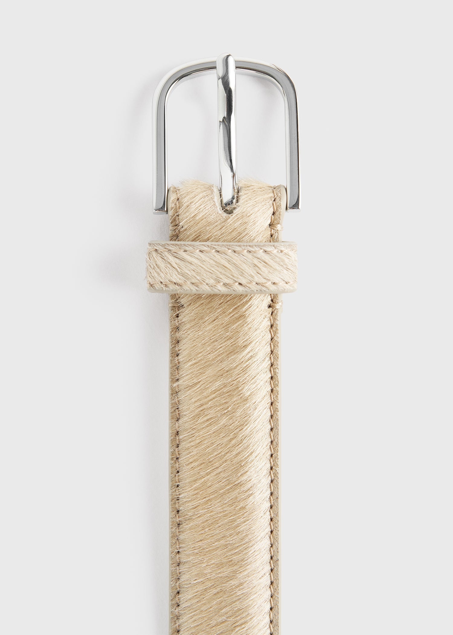 Pony hair belt sand