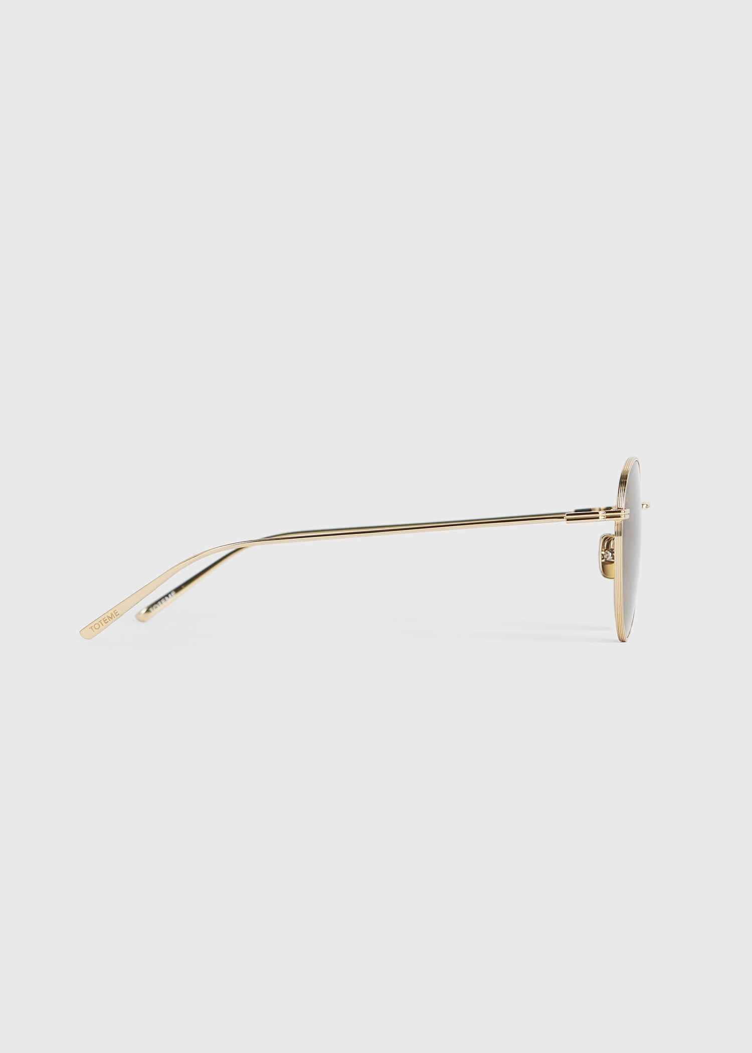 Round sunglasses gold