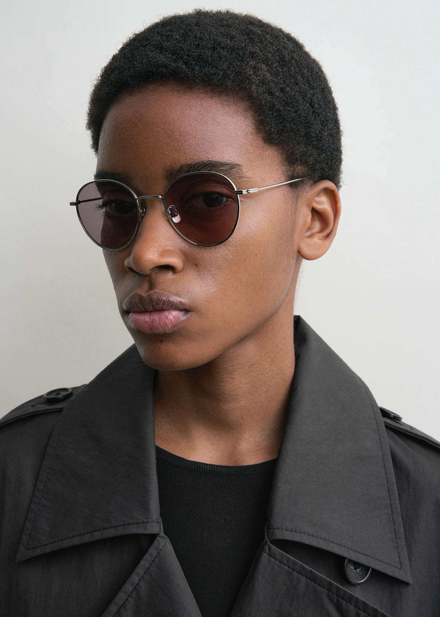 Round sunglasses silver