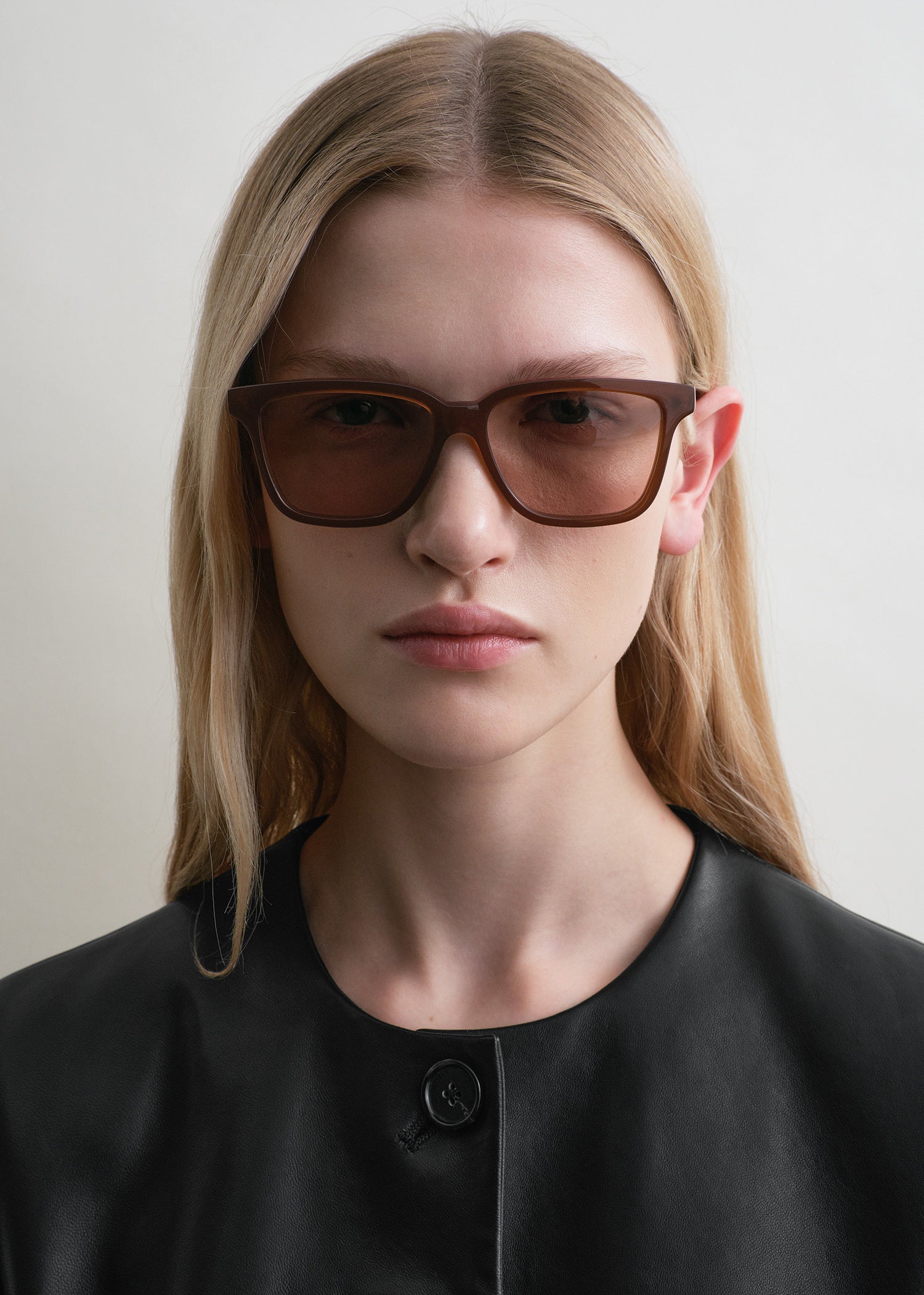 Square sunglasses umber