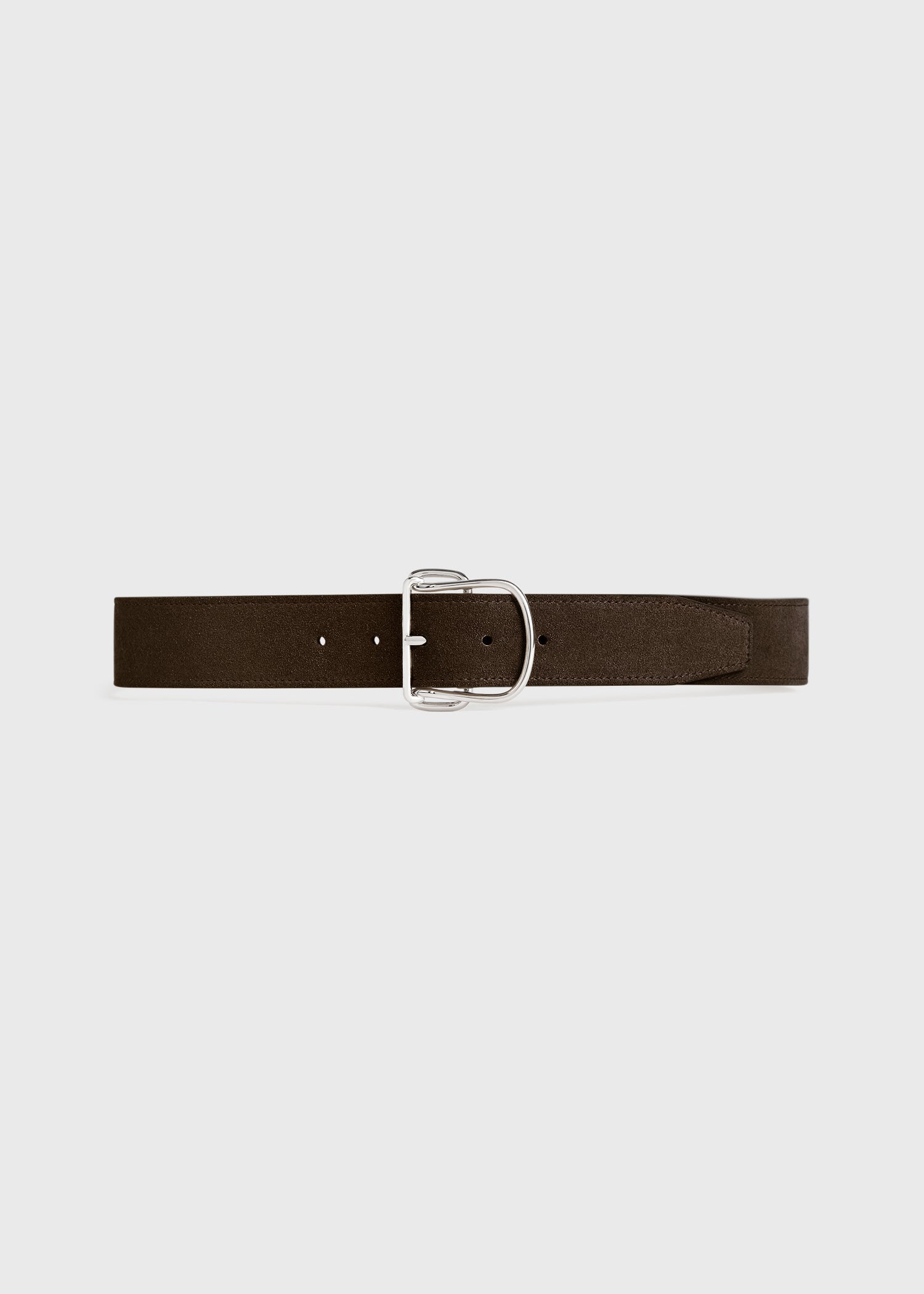 Swirl suede belt pepper