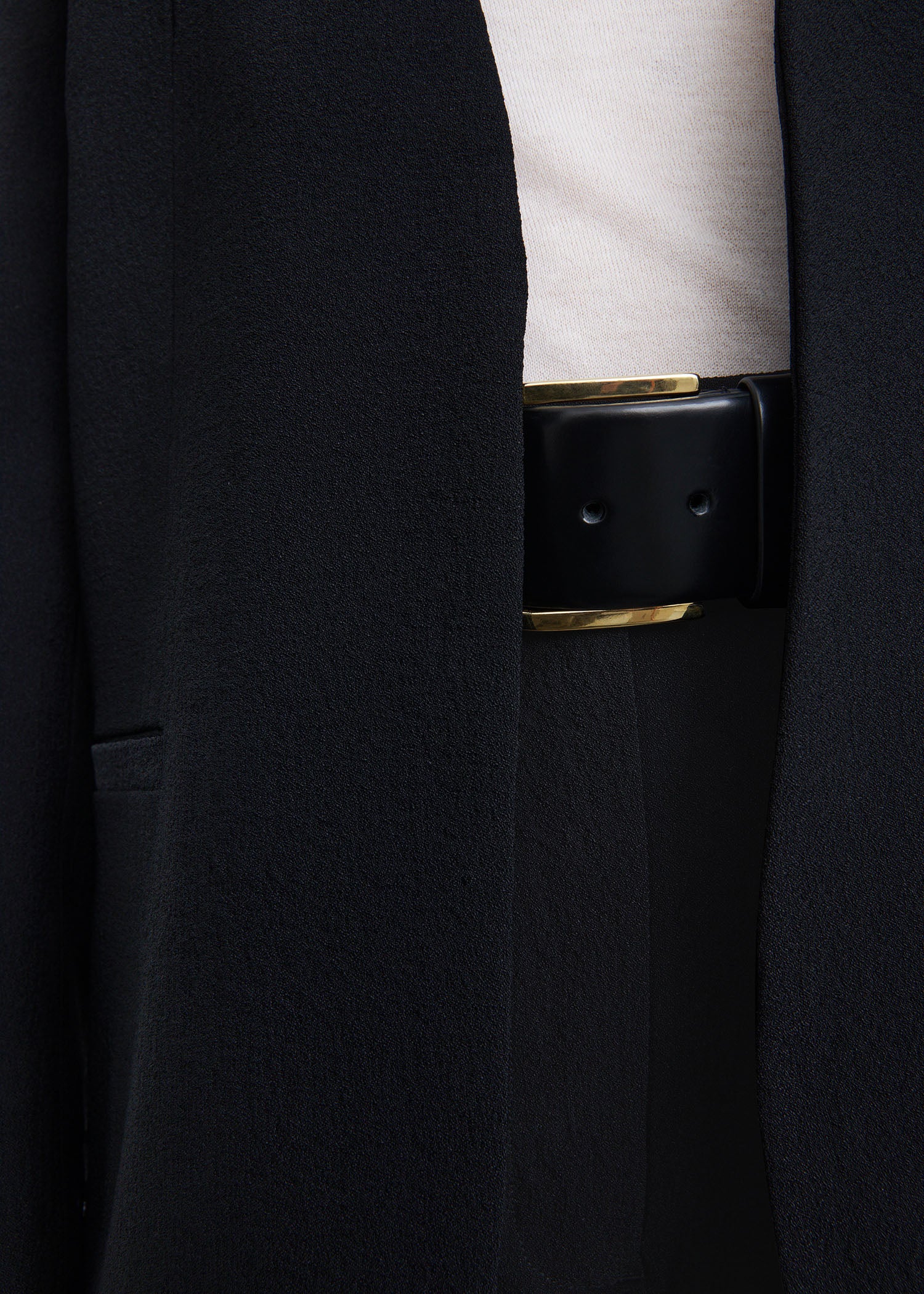 Double vent blazer black