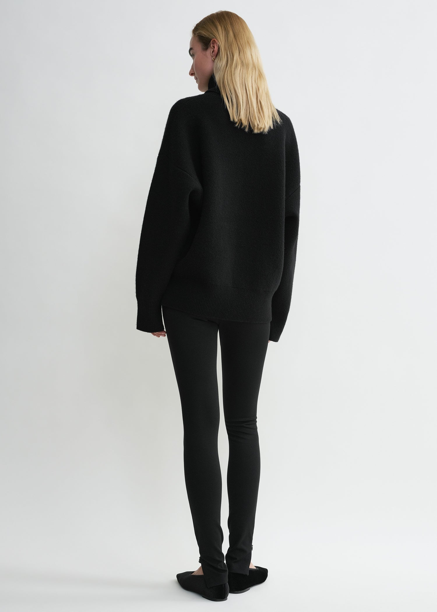 Zip leggings black